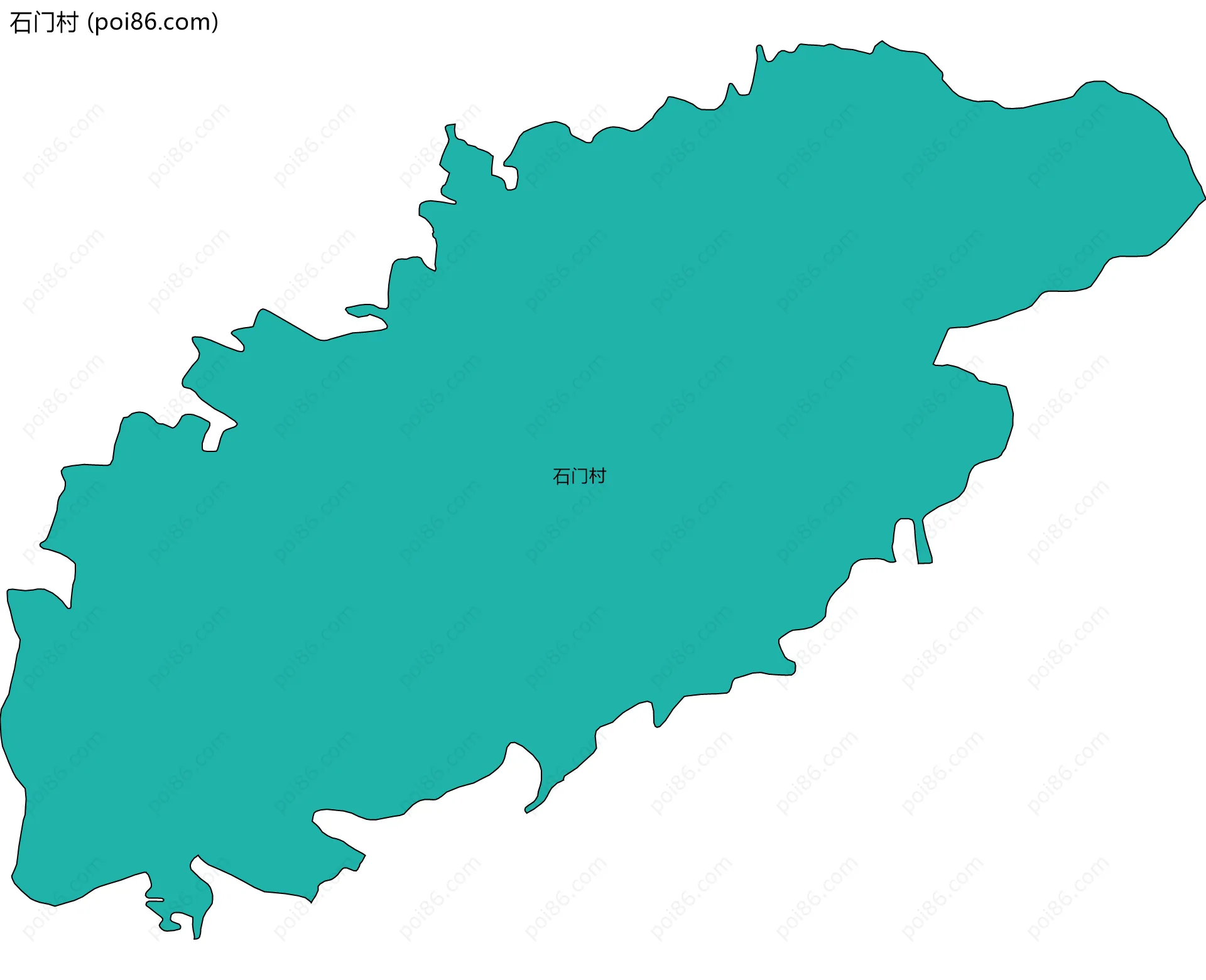 石门村边界地图