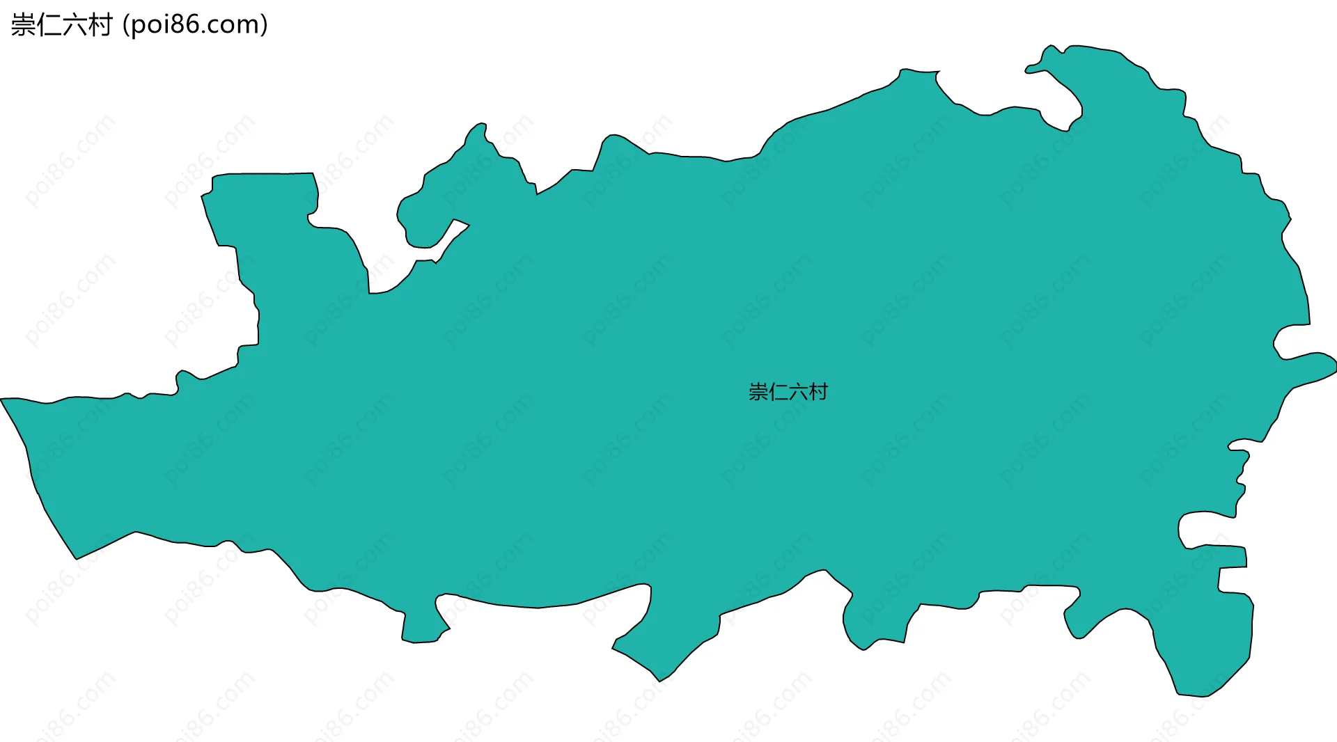 崇仁六村边界地图