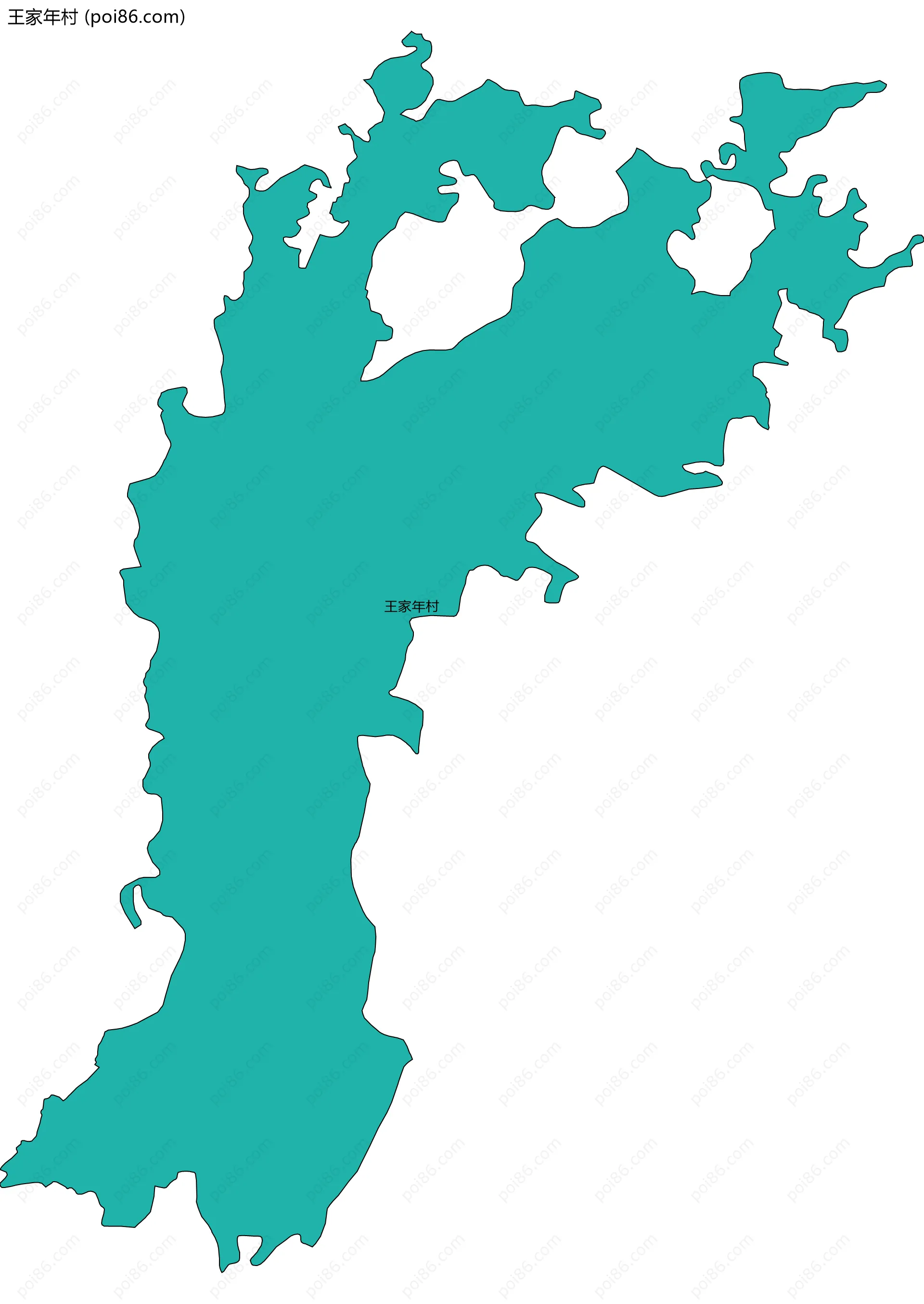 王家年村边界地图