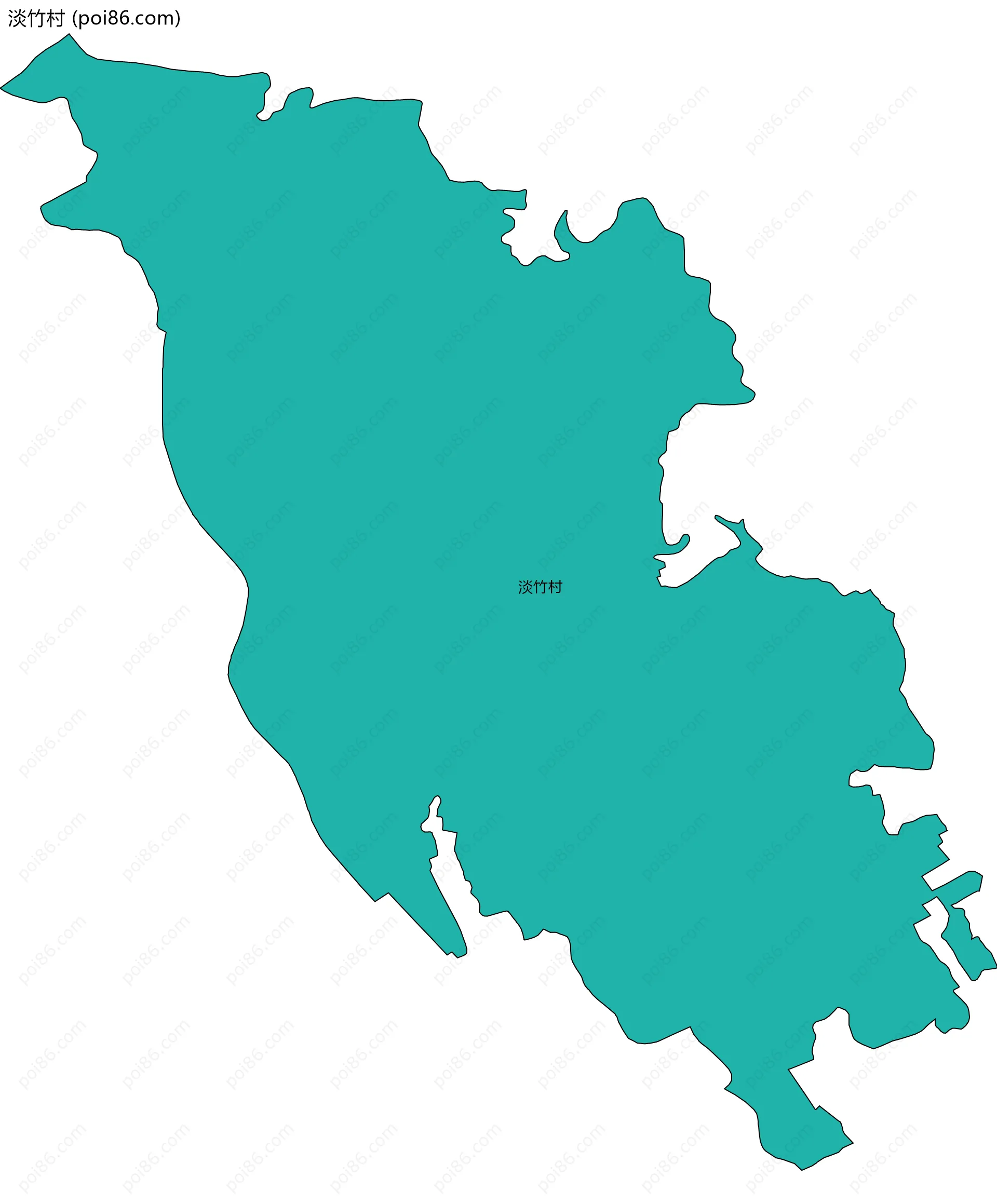 淡竹村边界地图