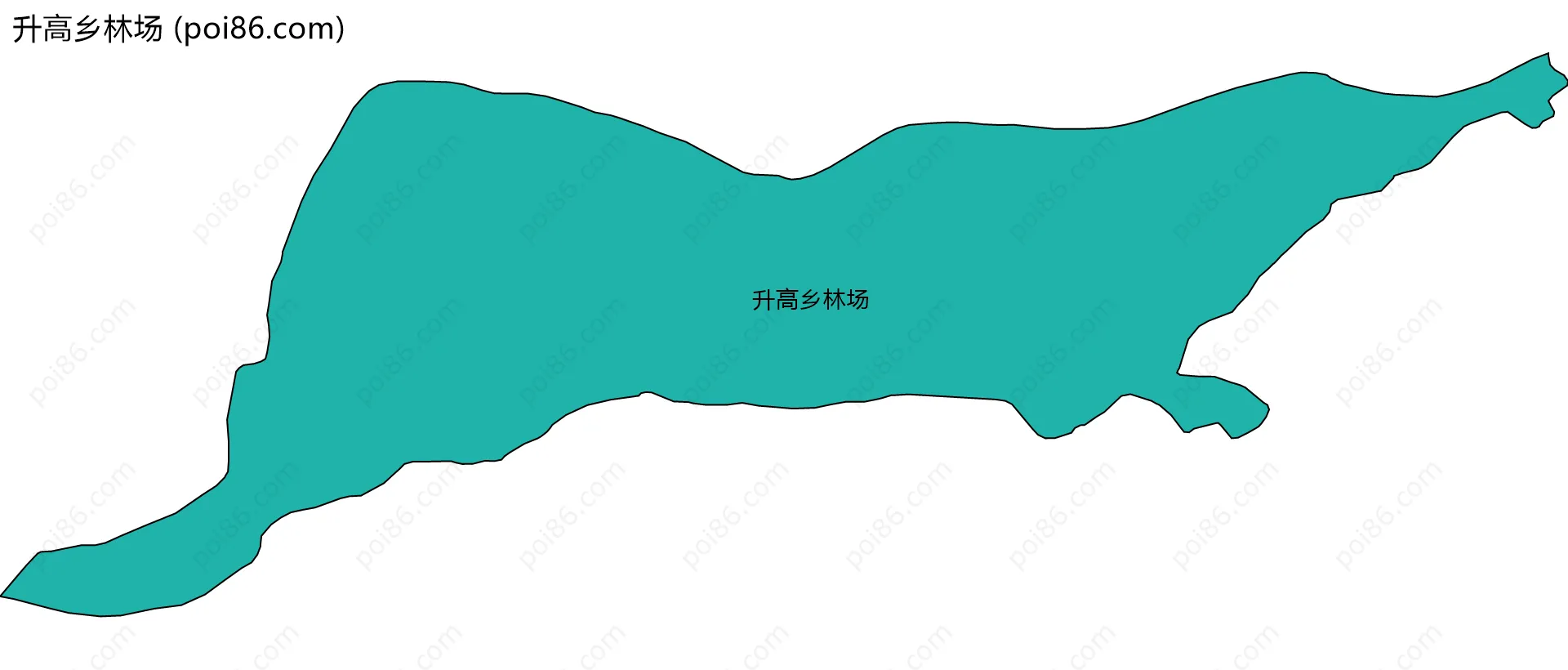 升高乡林场边界地图