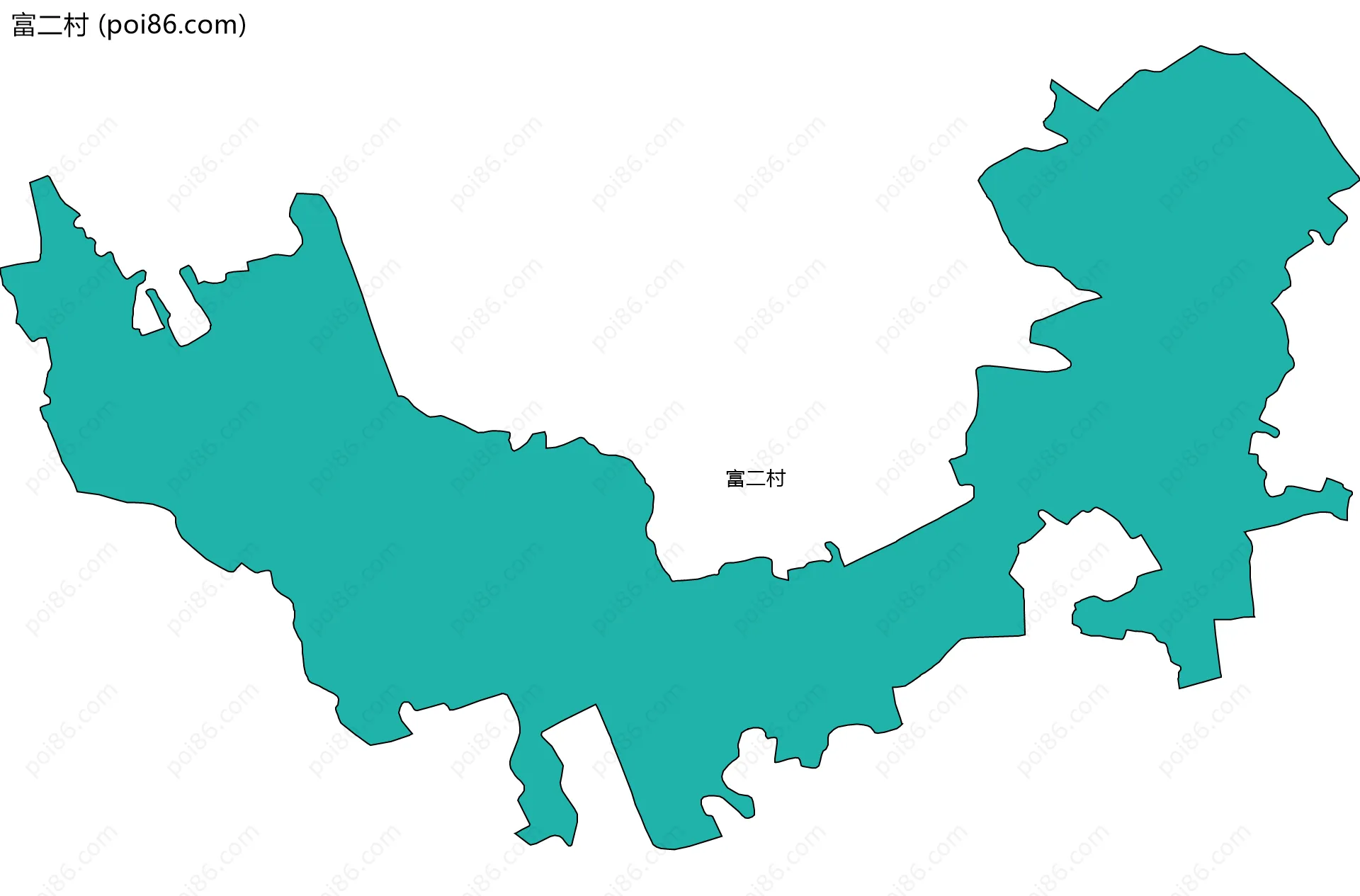 富二村边界地图