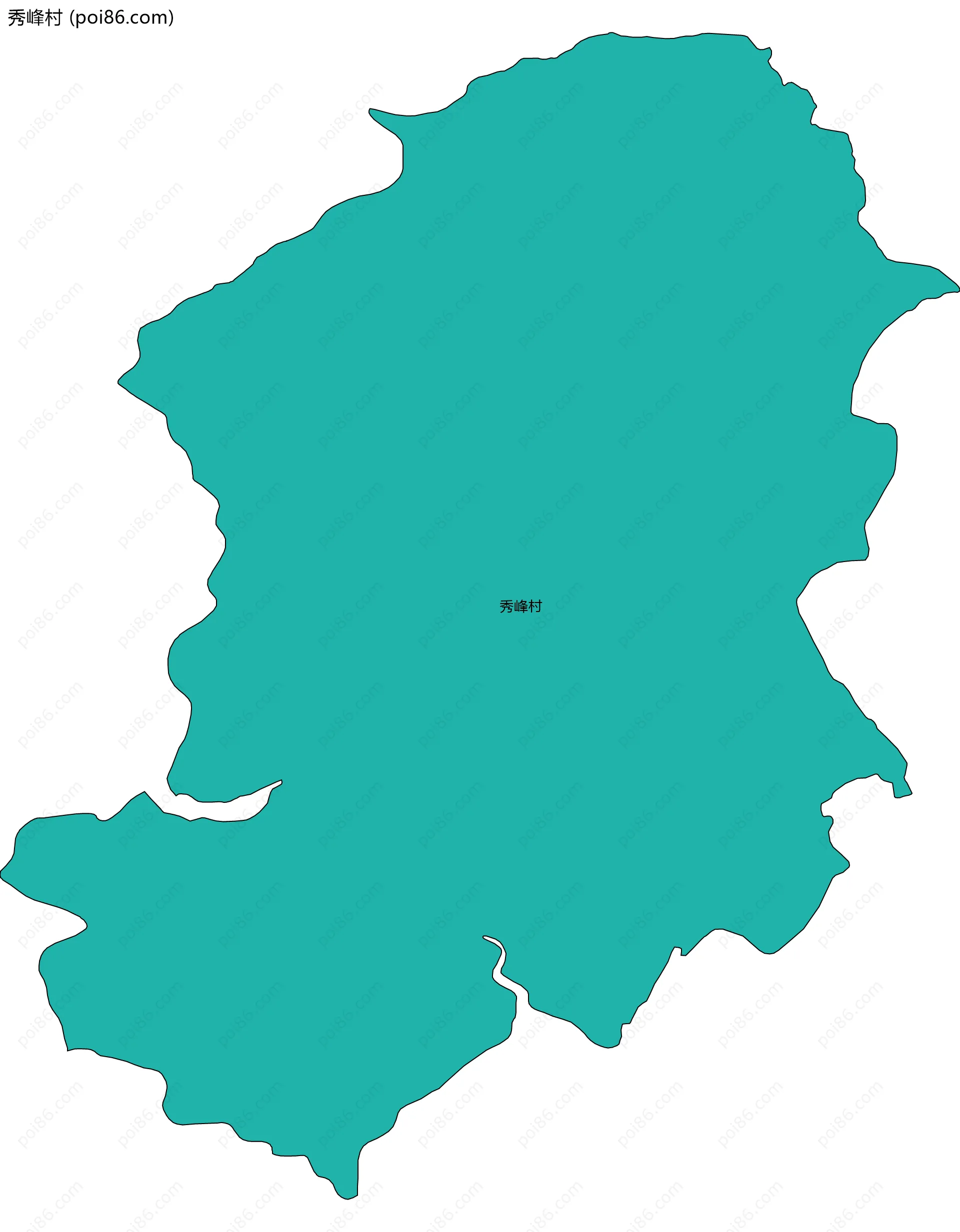 秀峰村边界地图