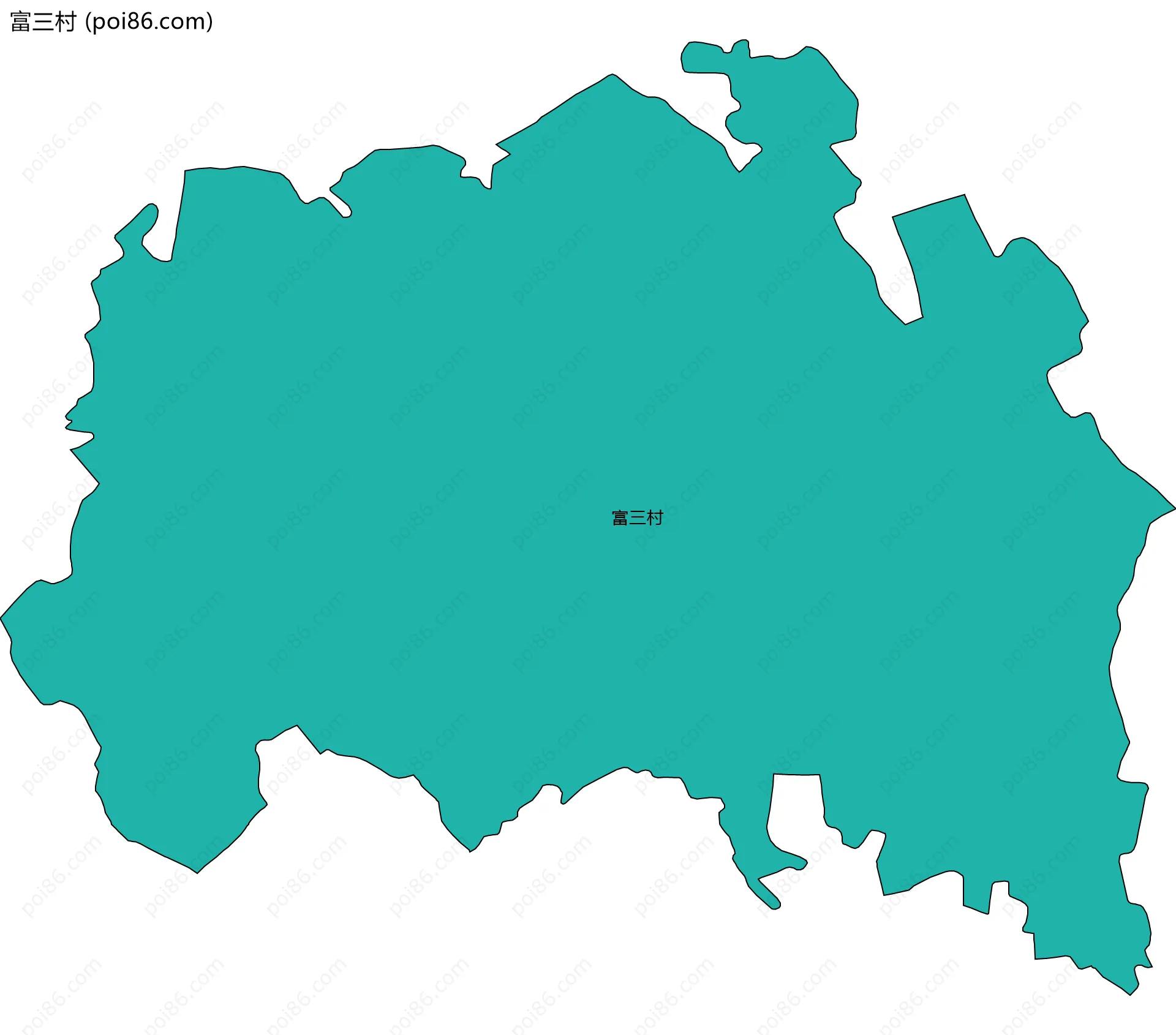 富三村边界地图