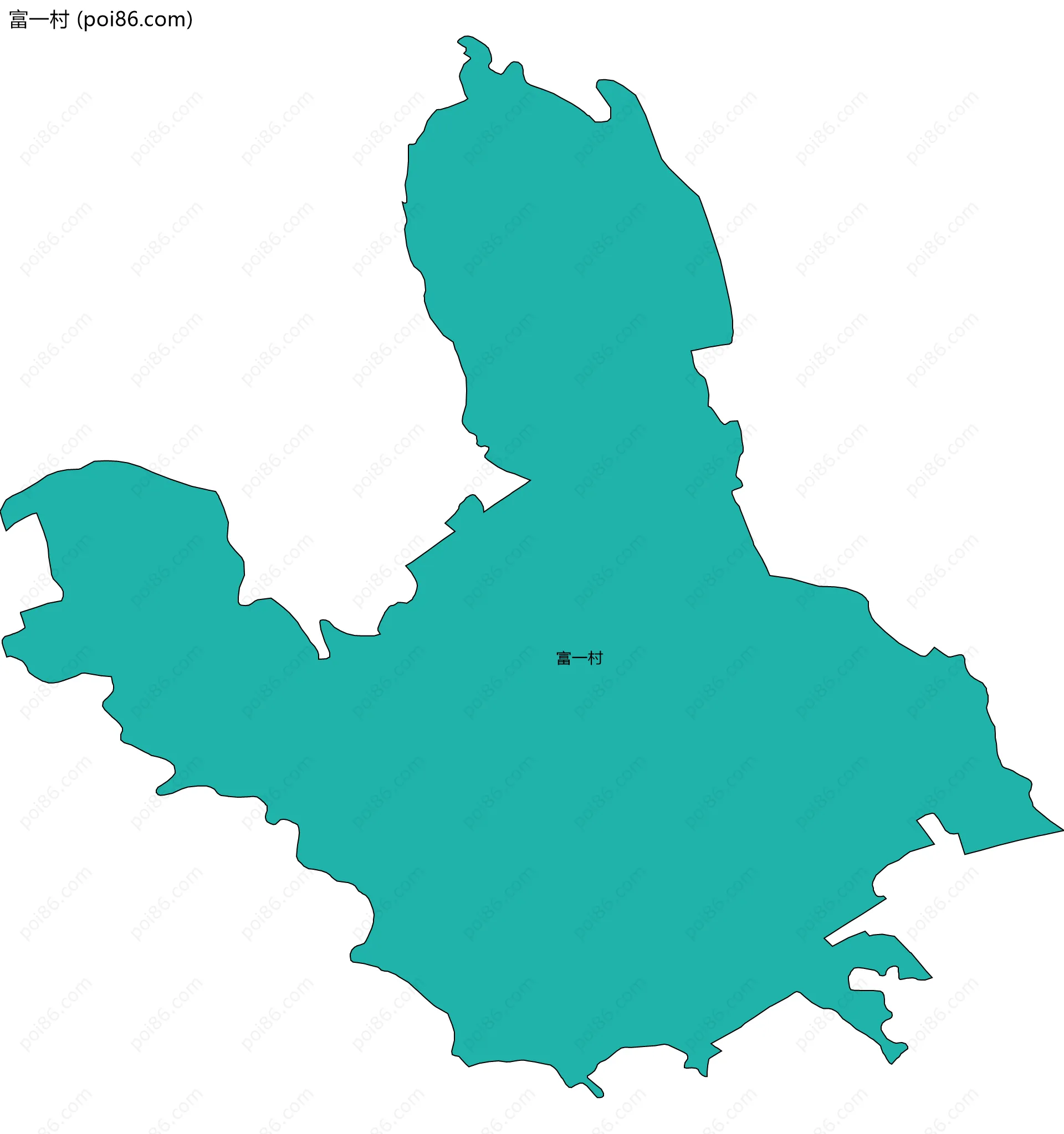 富一村边界地图