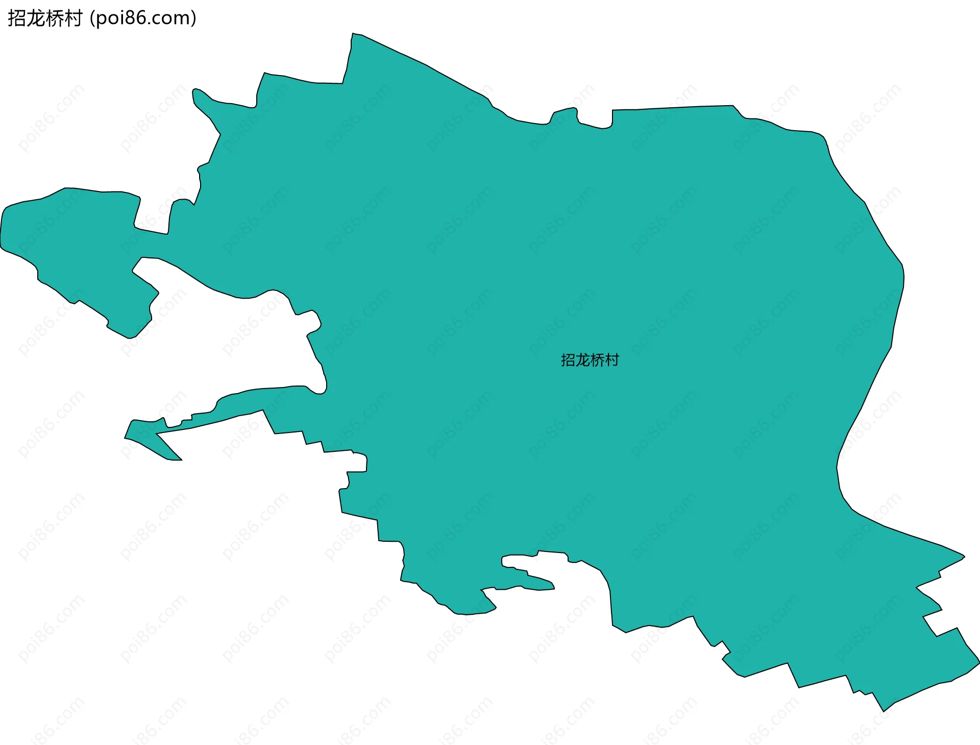 招龙桥村边界地图