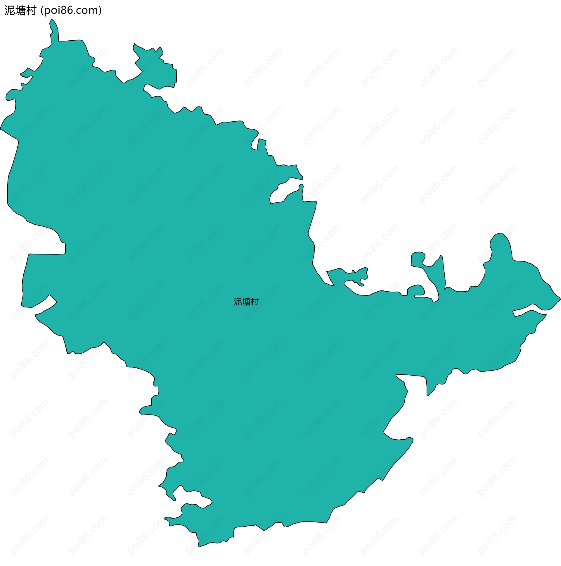 泥塘村边界地图
