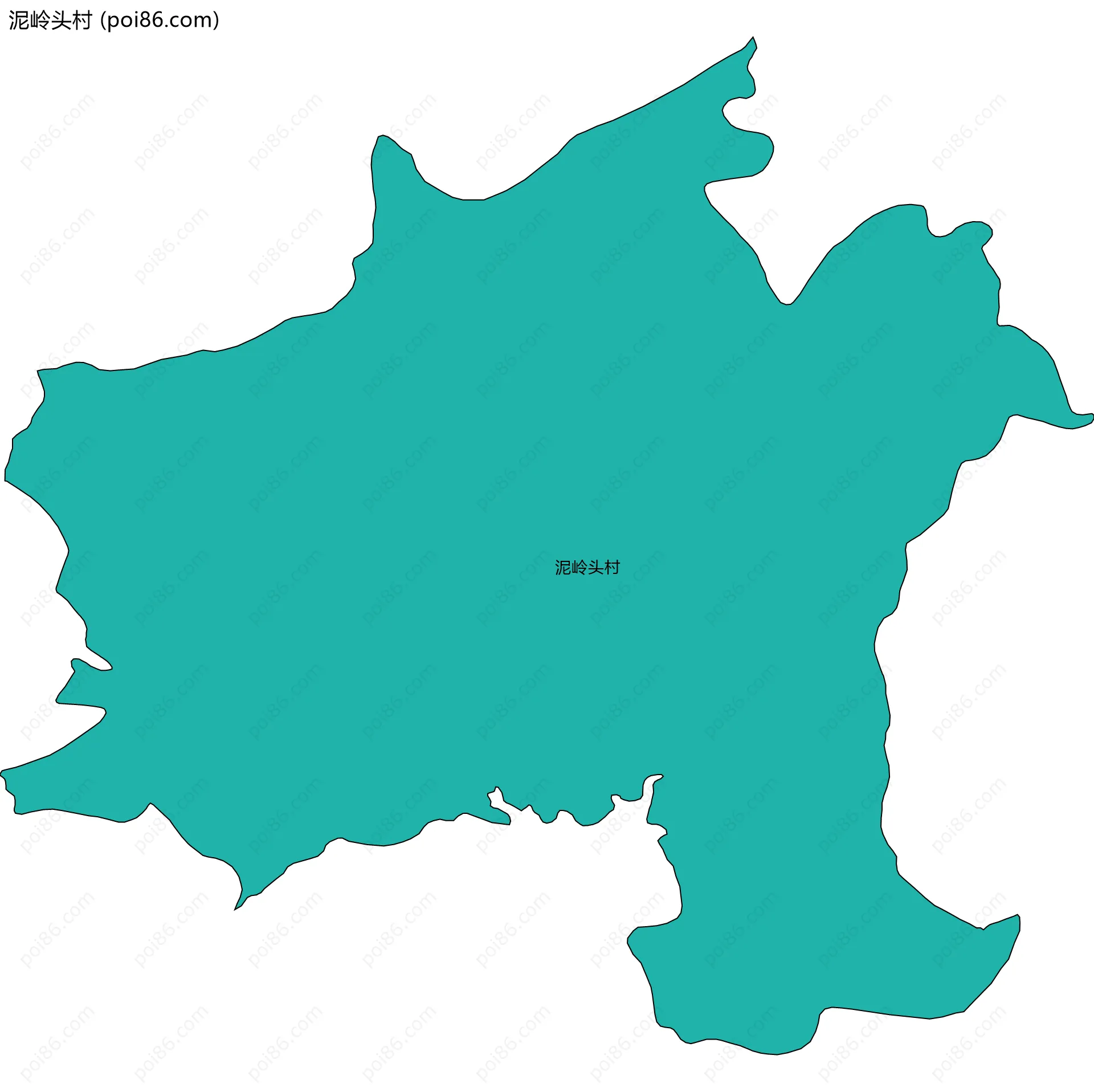 泥岭头村边界地图