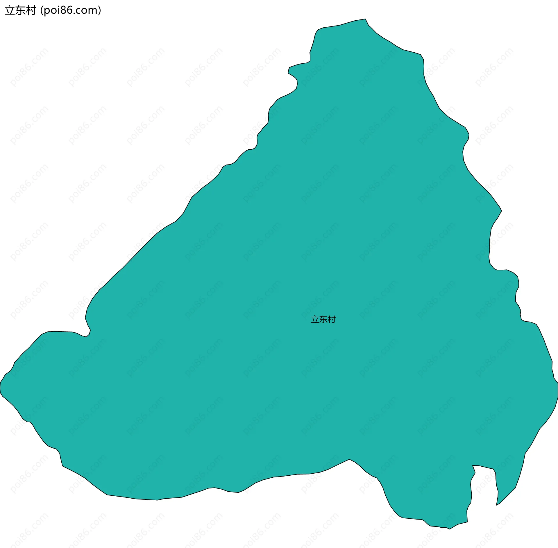 立东村边界地图