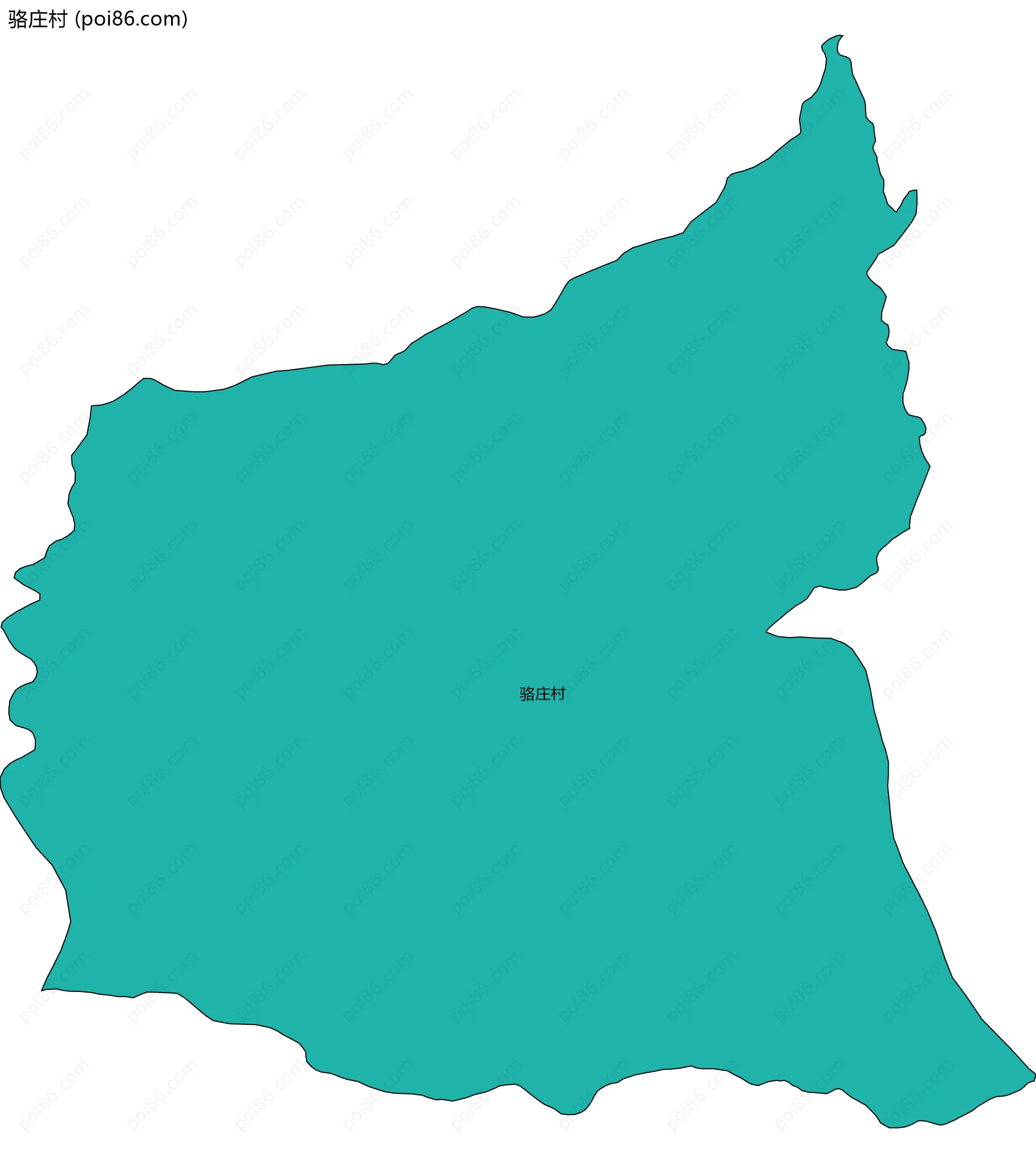 骆庄村边界地图