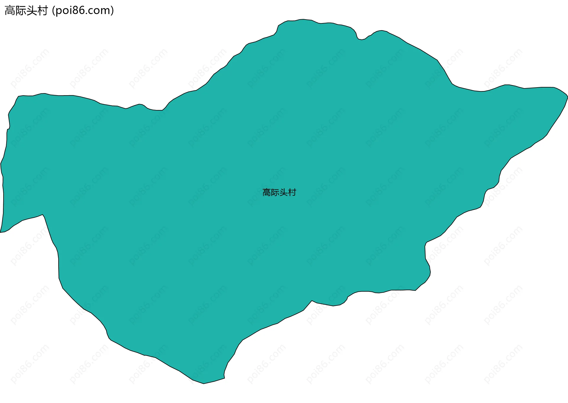 高际头村边界地图