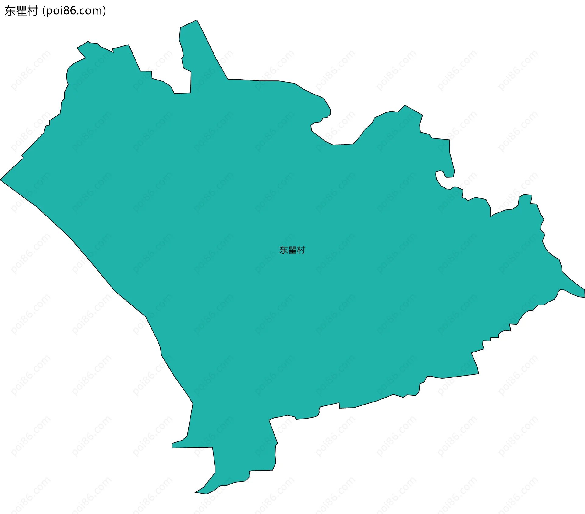 东瞿村边界地图