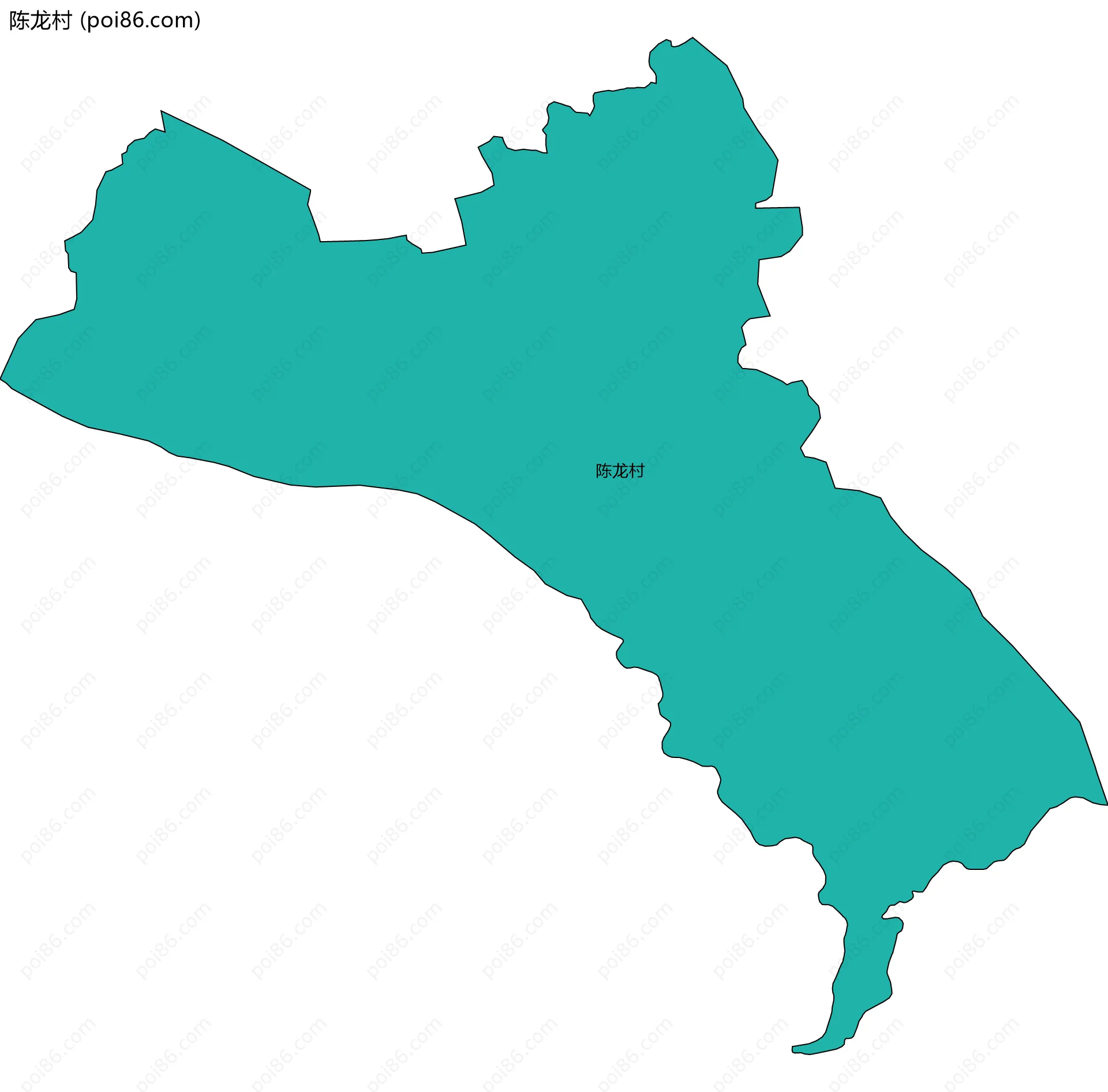 陈龙村边界地图
