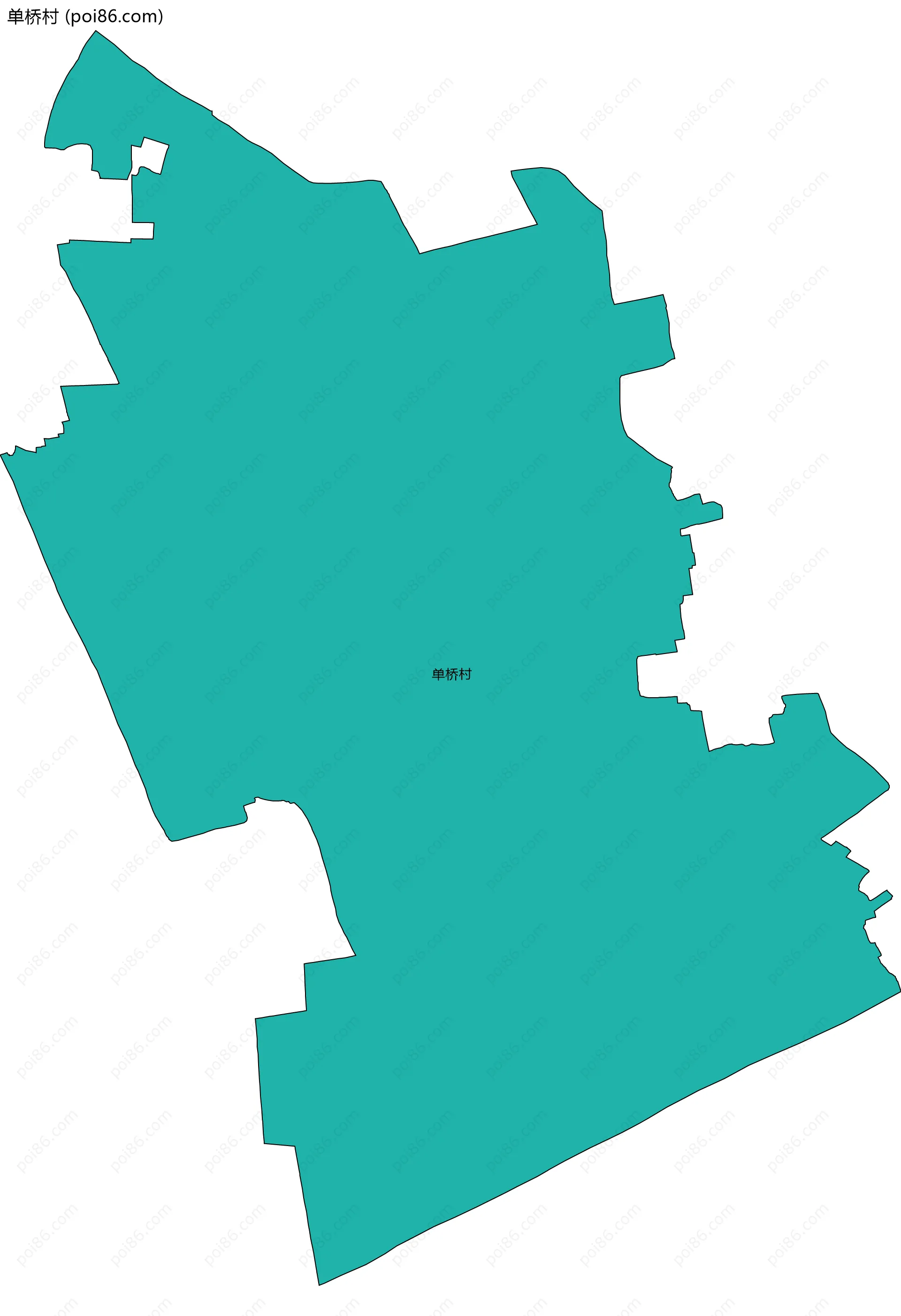 单桥村边界地图