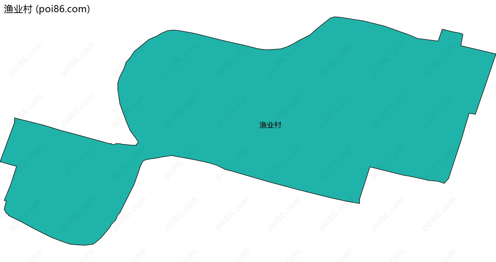 渔业村边界地图