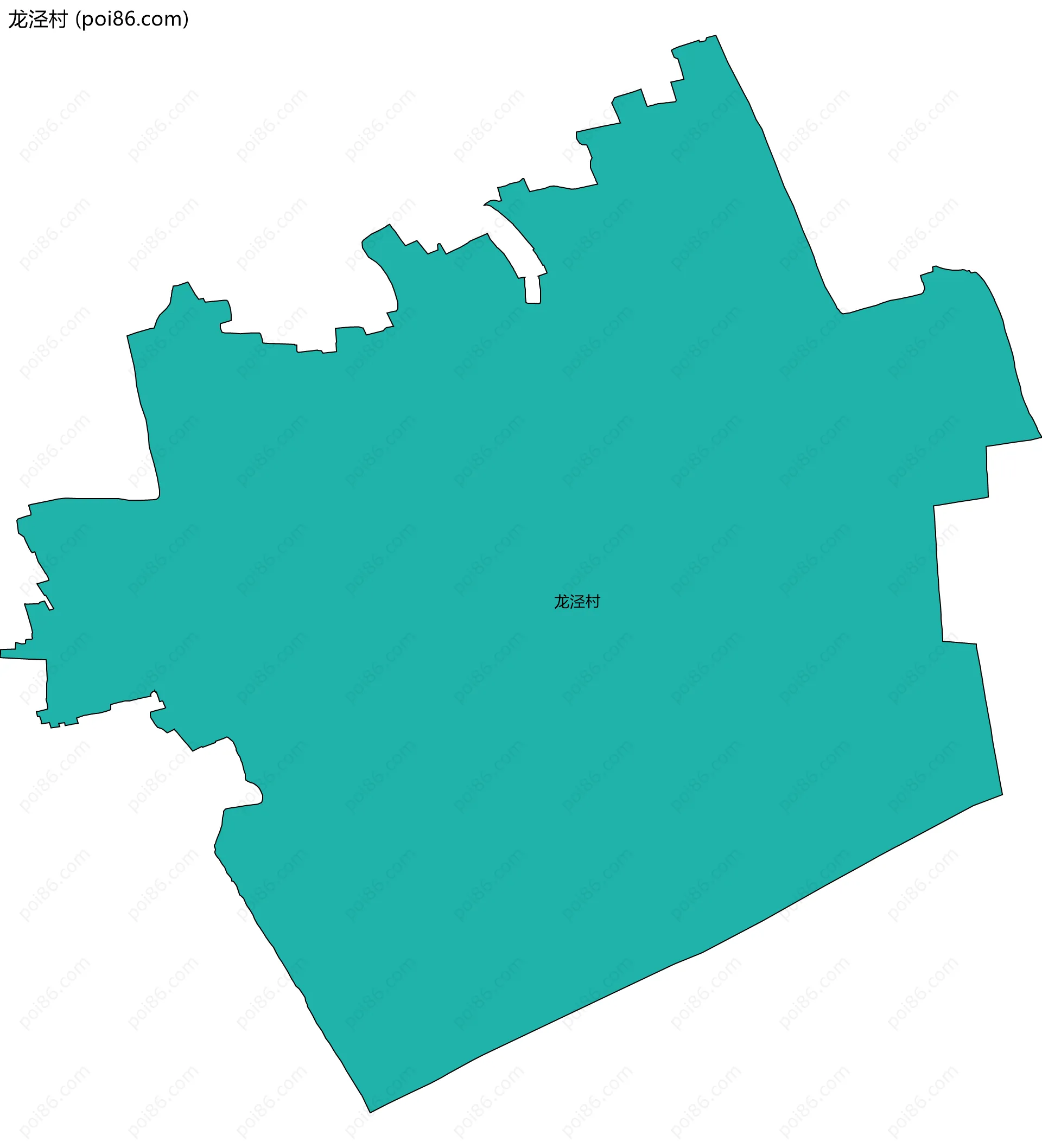 龙泾村边界地图