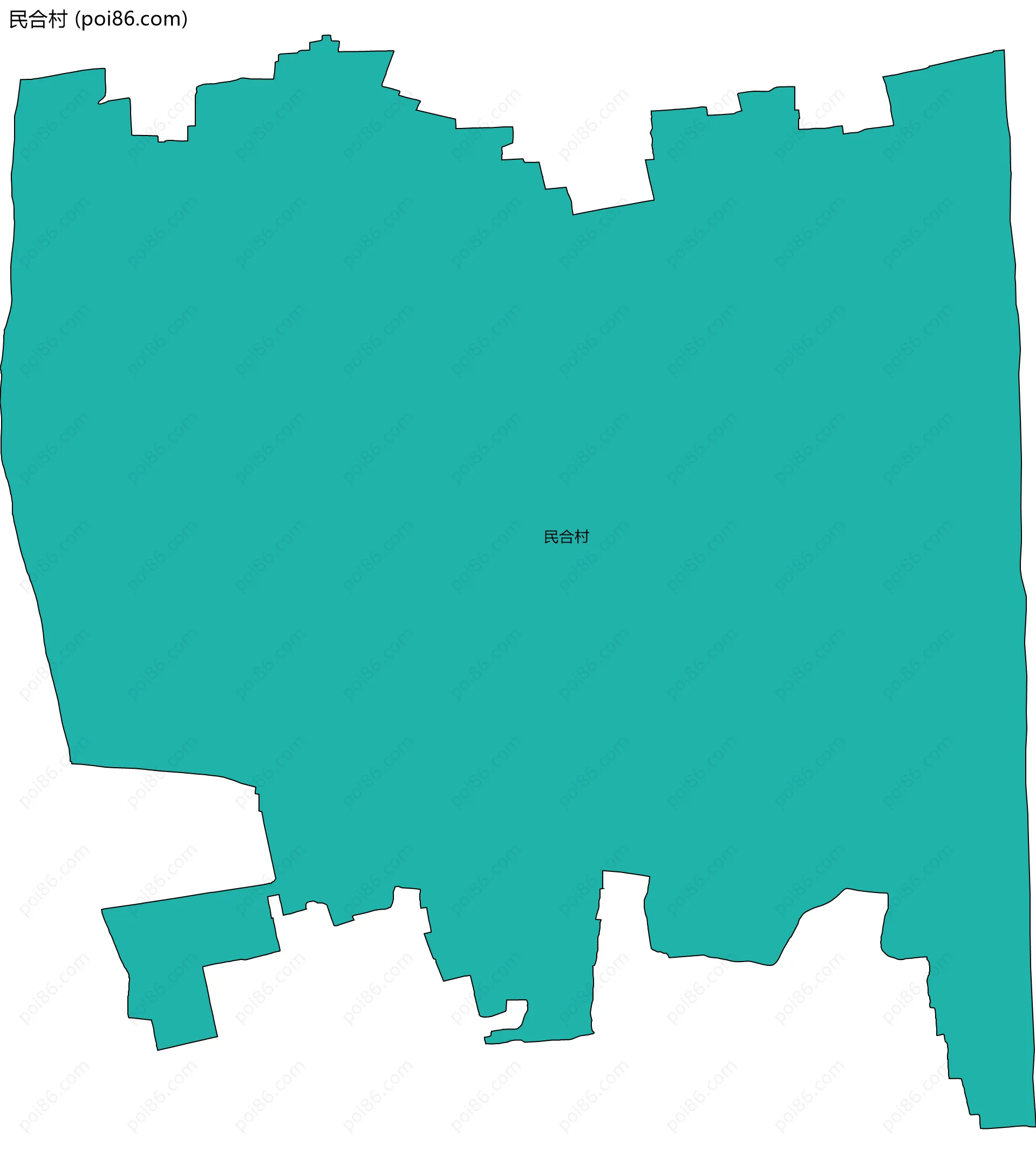 民合村边界地图
