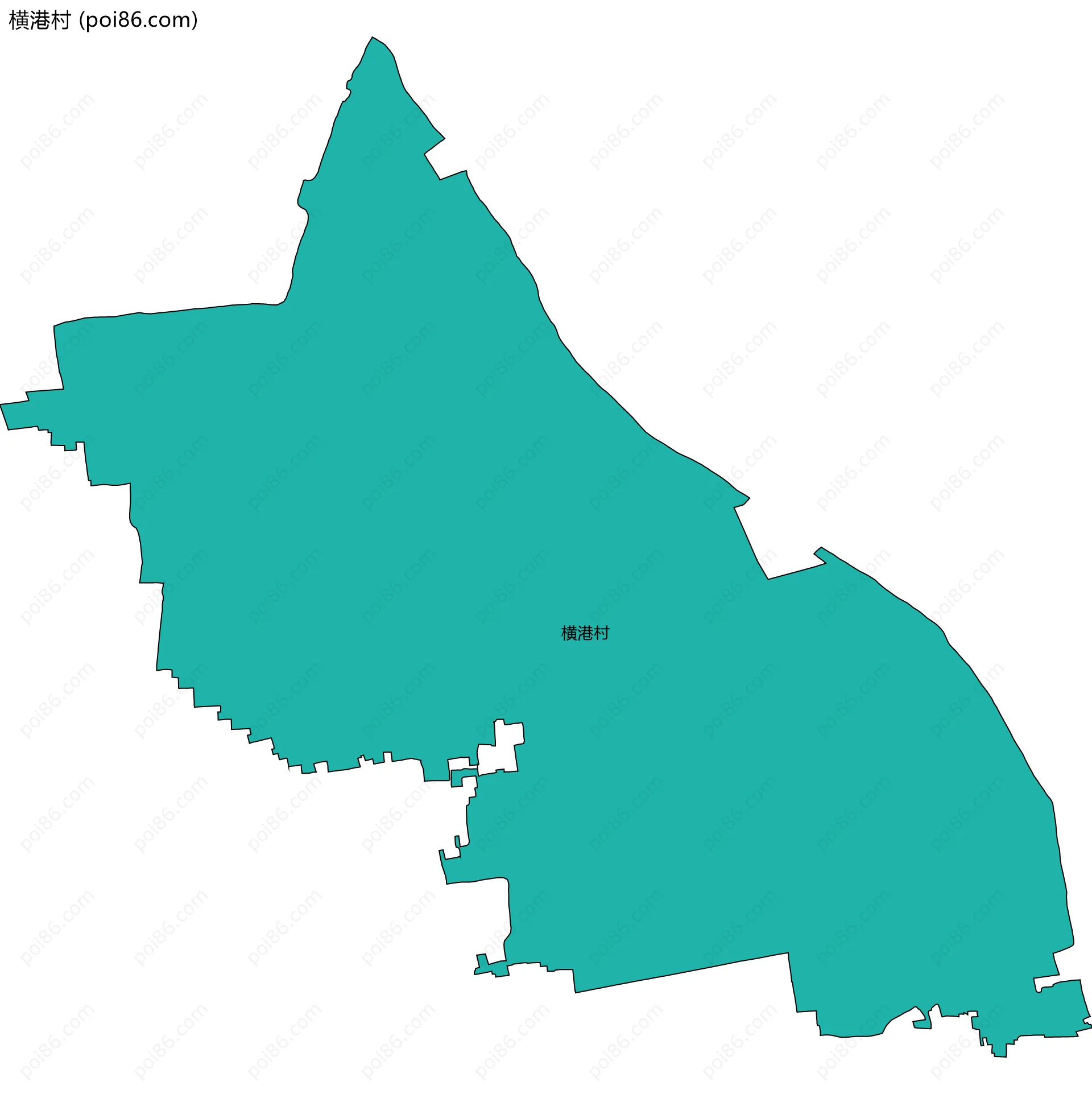 横港村边界地图