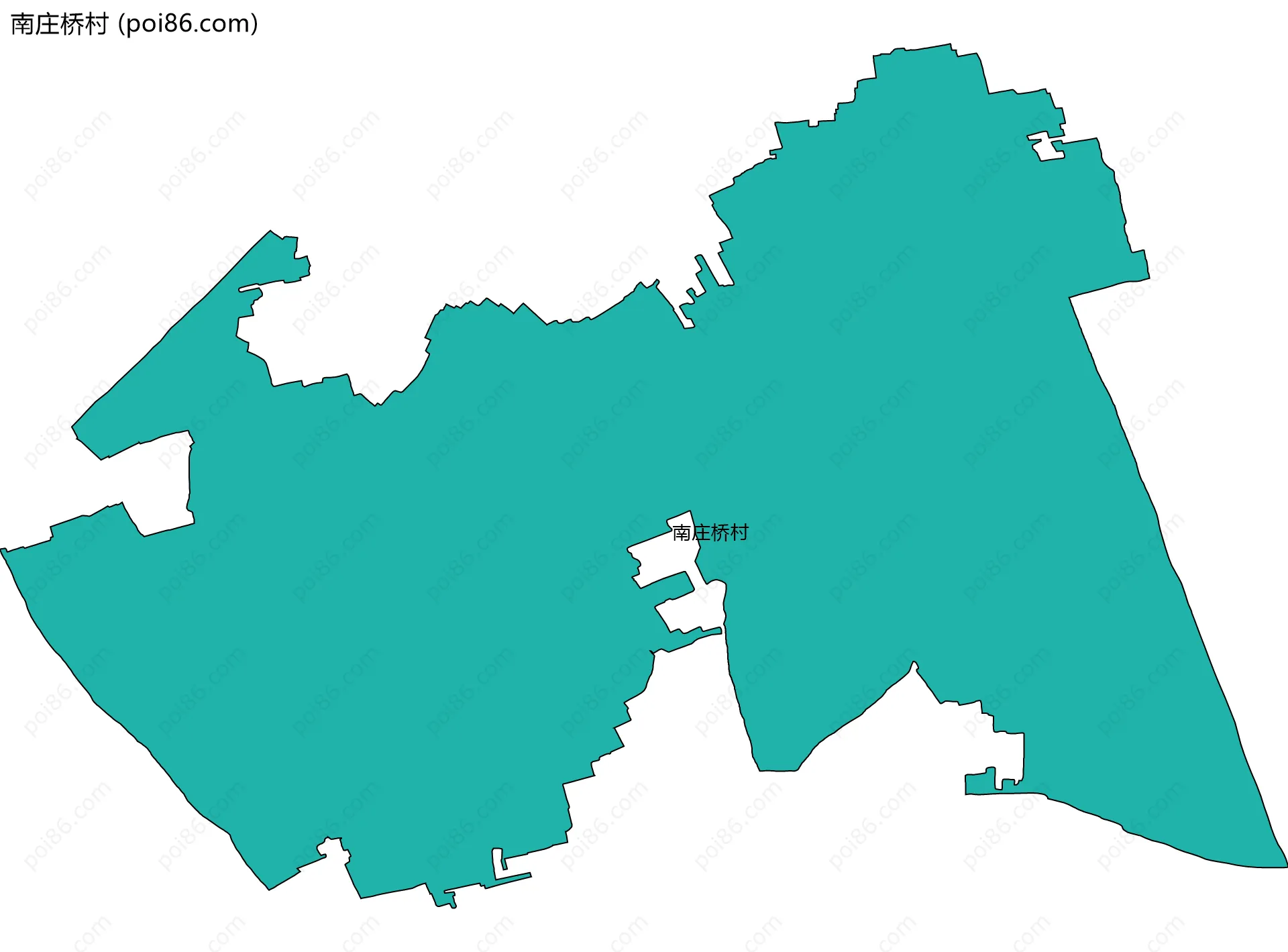南庄桥村边界地图