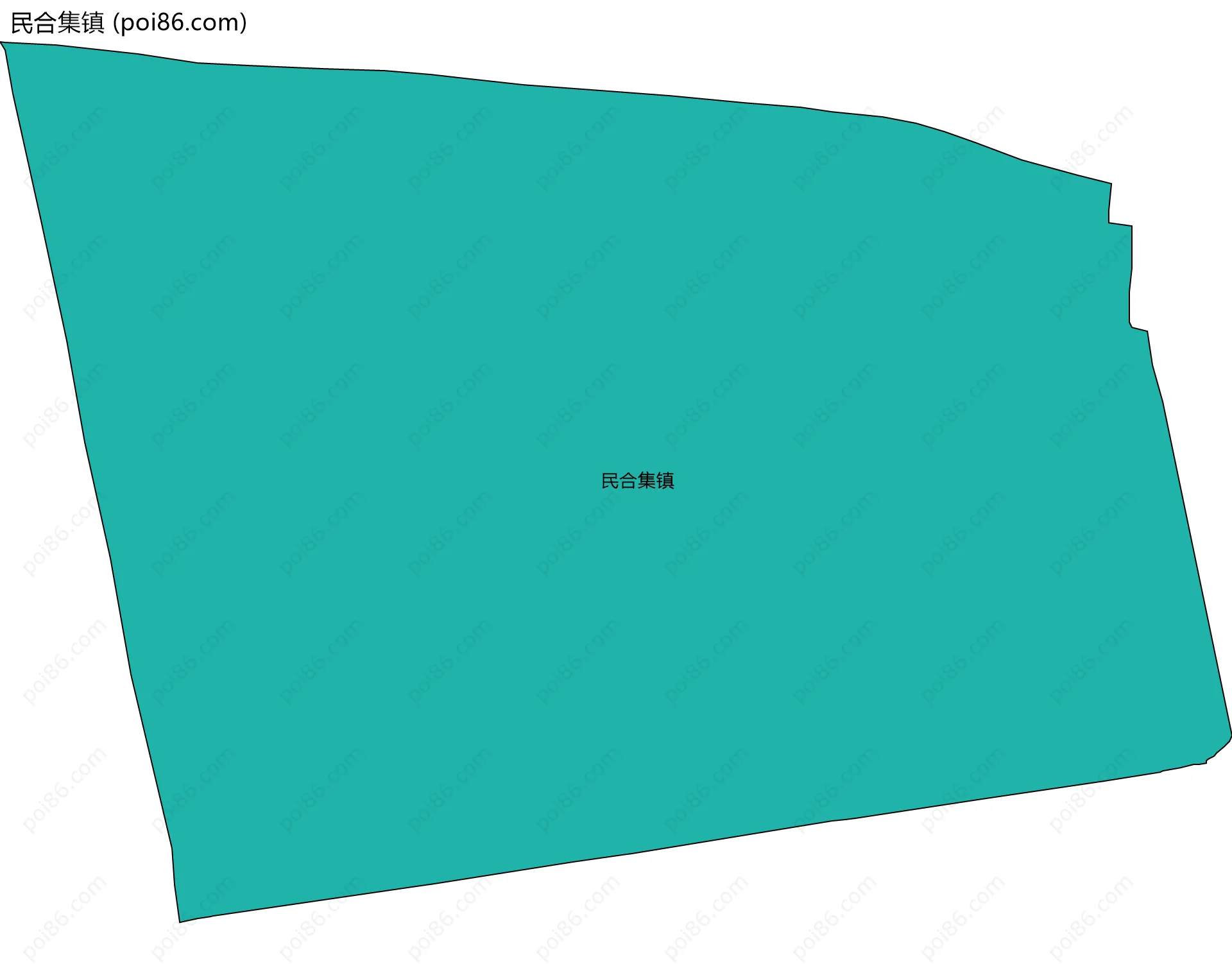民合集镇边界地图