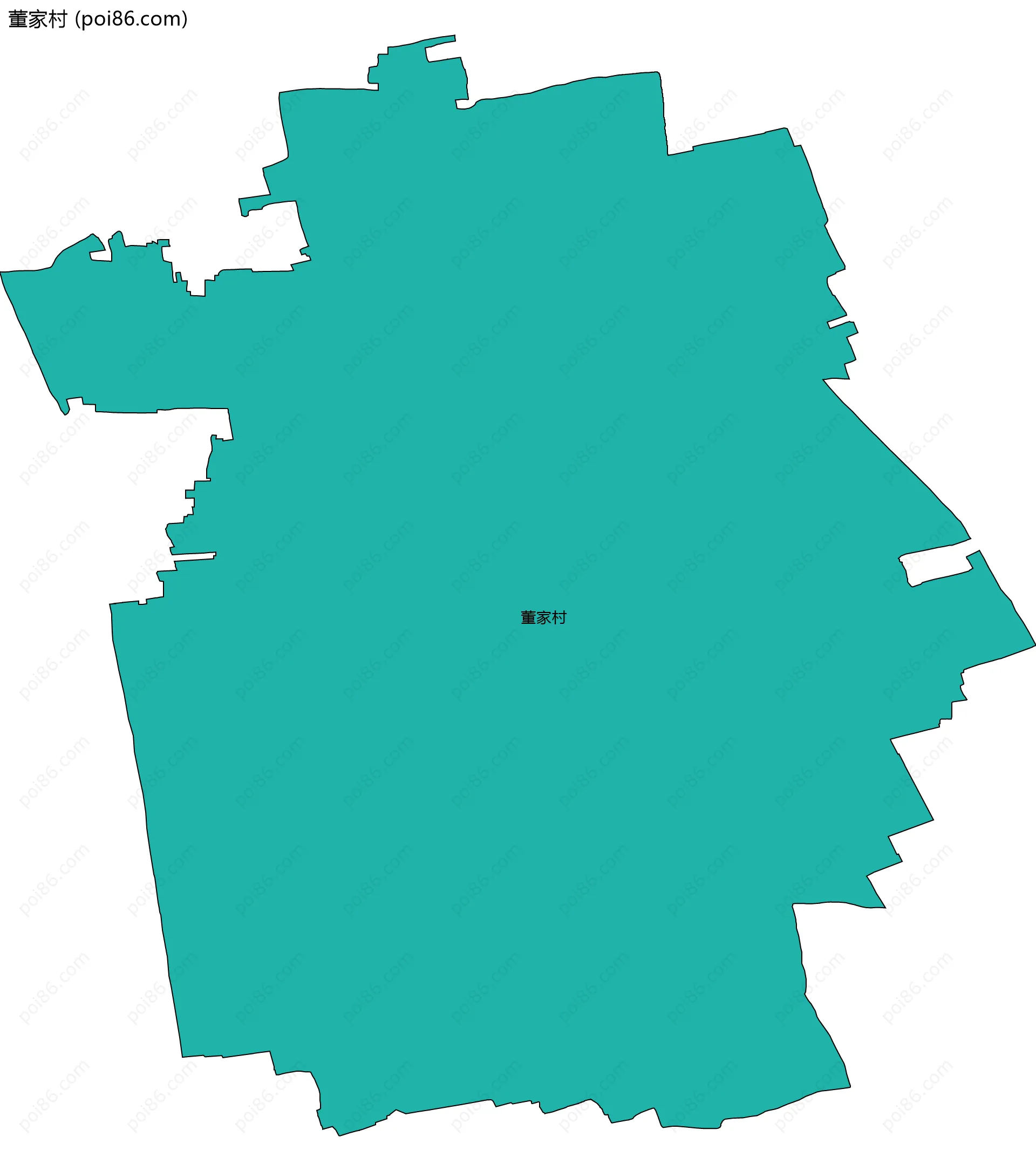 董家村边界地图