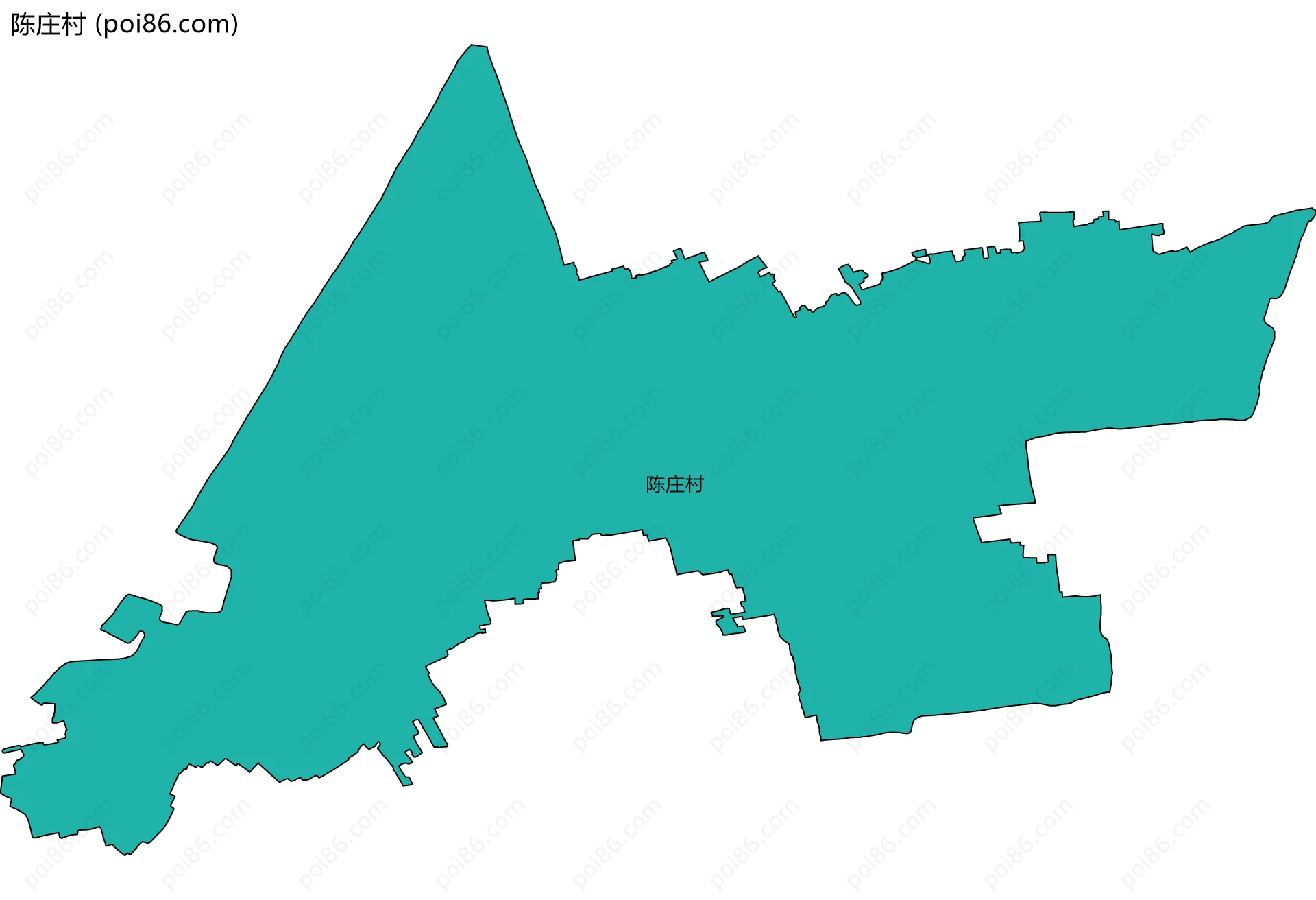 陈庄村边界地图