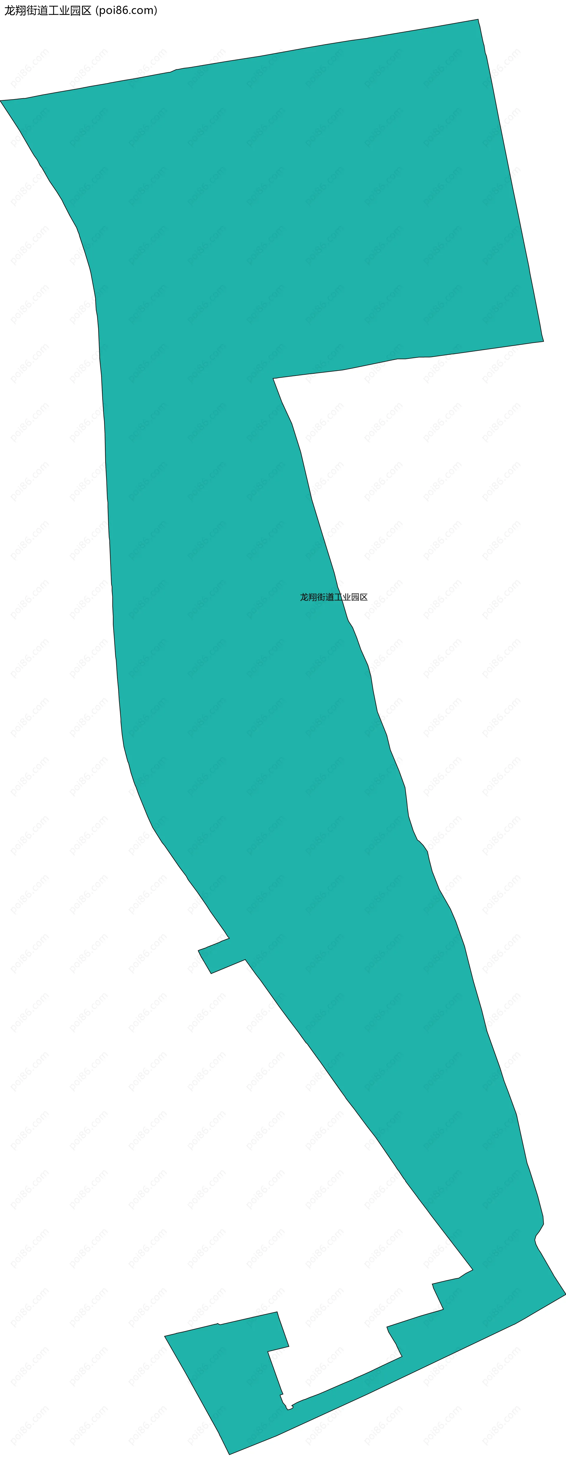 龙翔街道工业园区边界地图