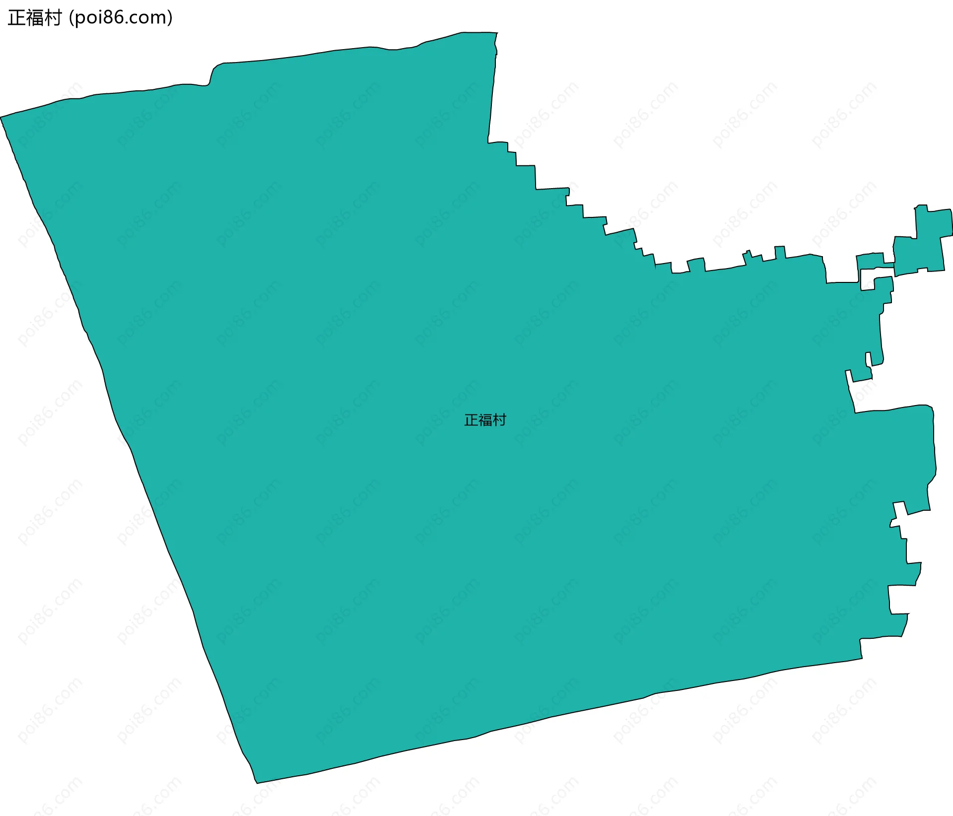 正福村边界地图