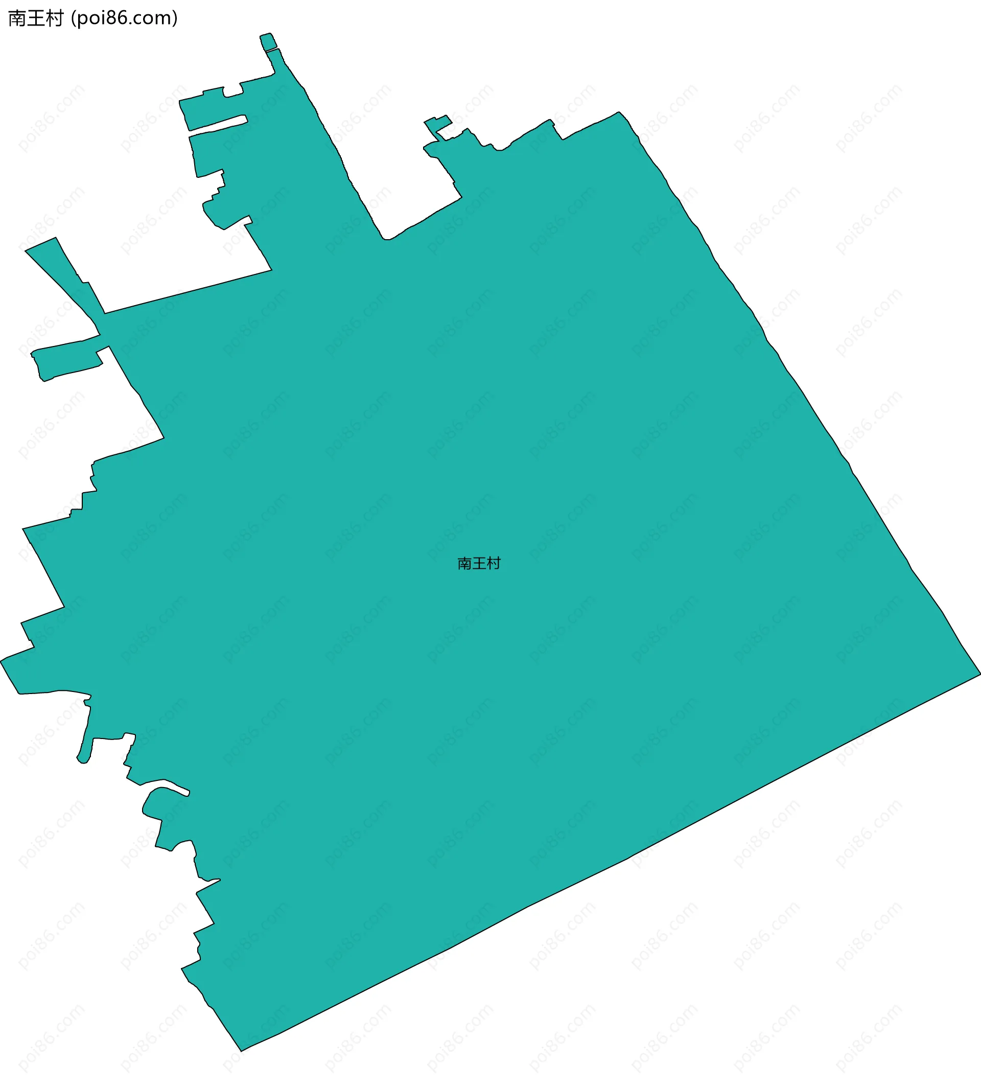 南王村边界地图