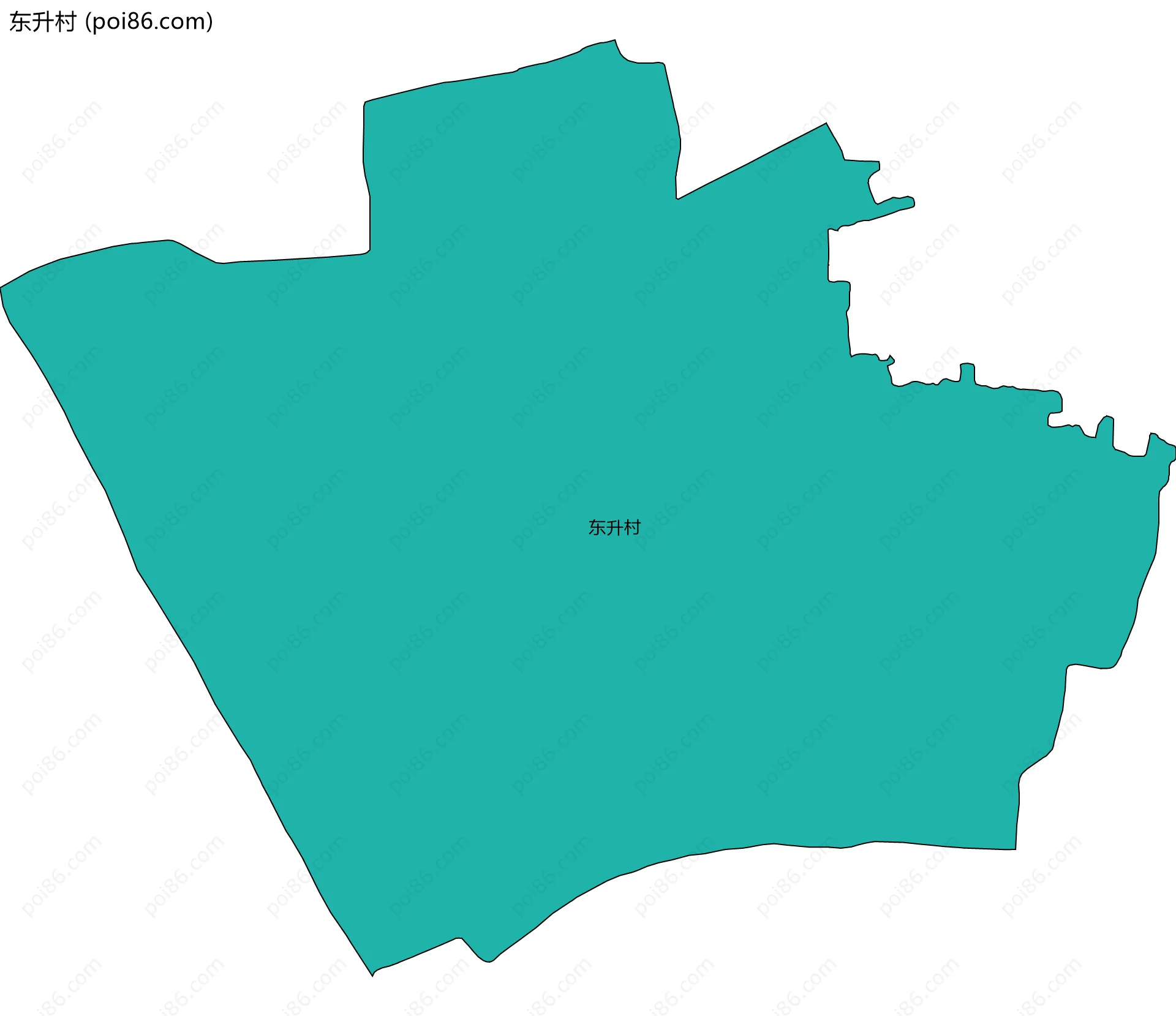 东升村边界地图