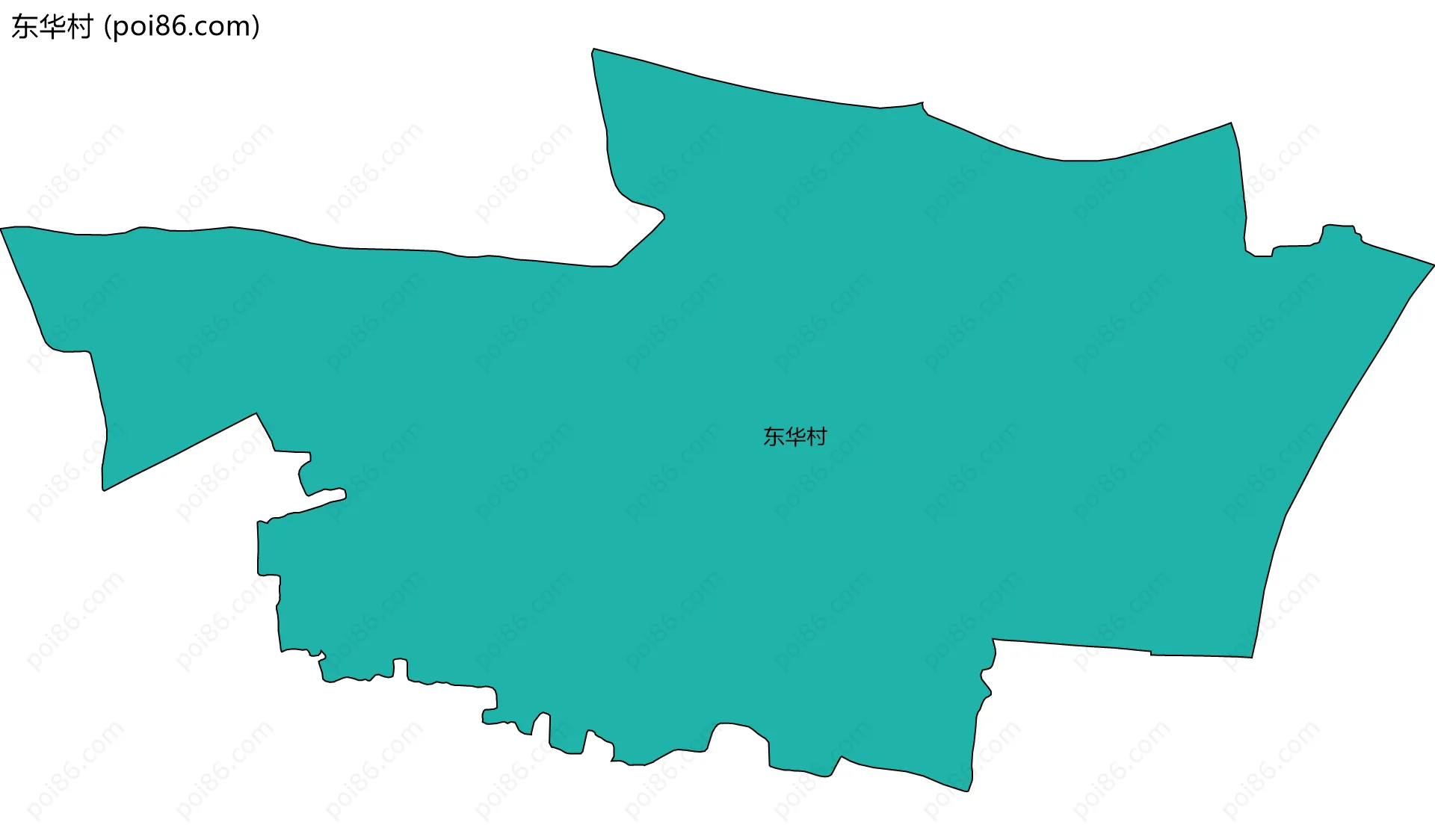 东华村边界地图
