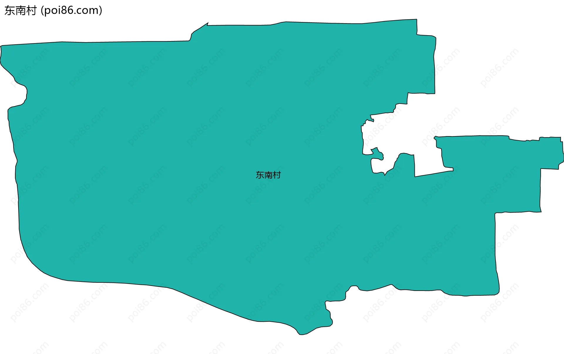 东南村边界地图