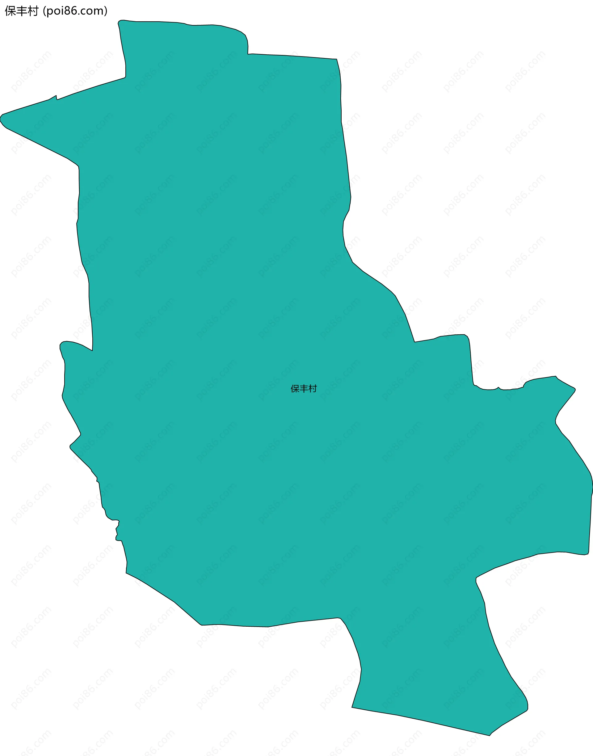 保丰村边界地图