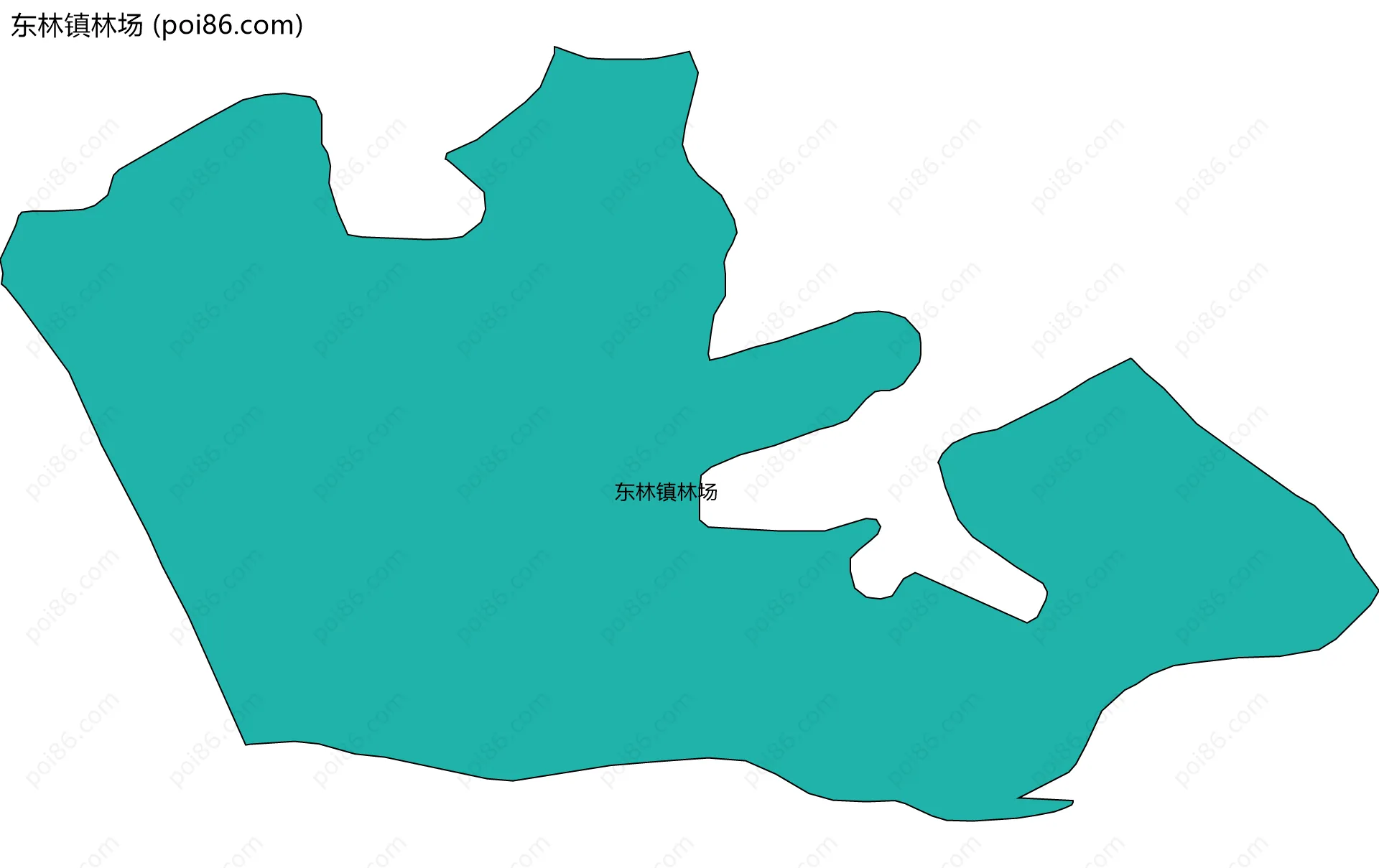 东林镇林场边界地图