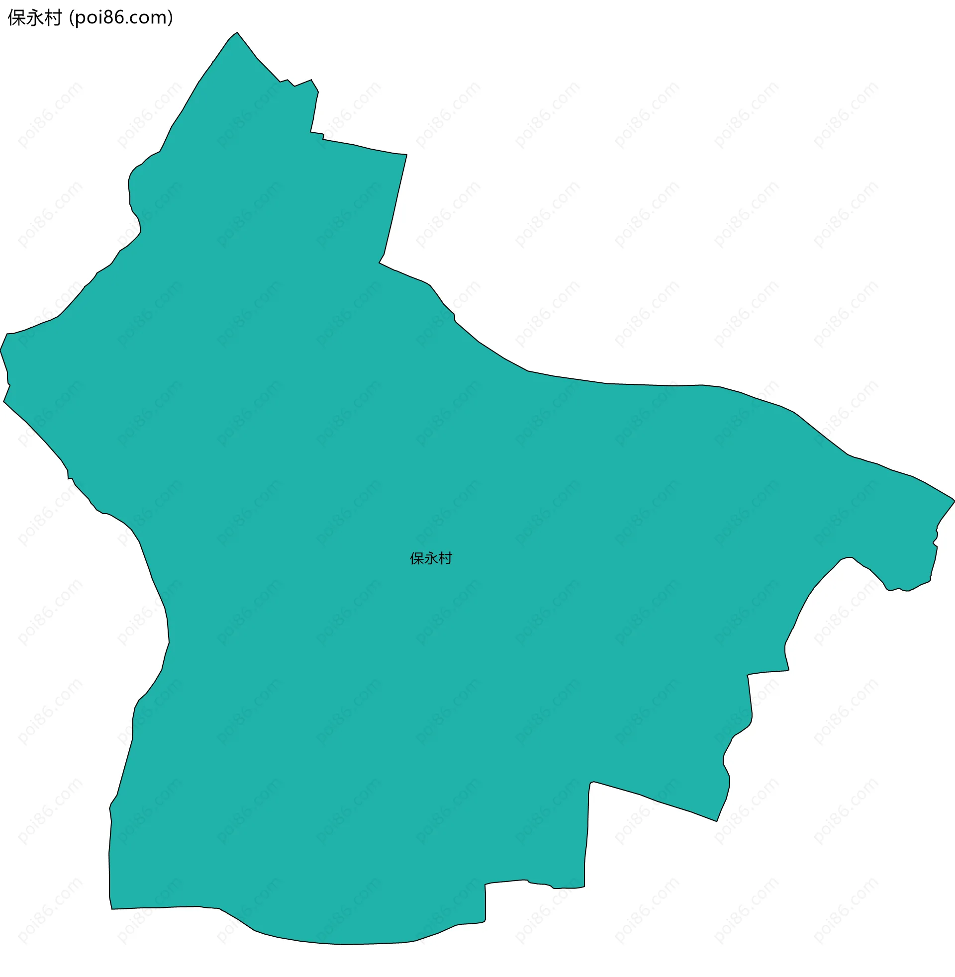 保永村边界地图