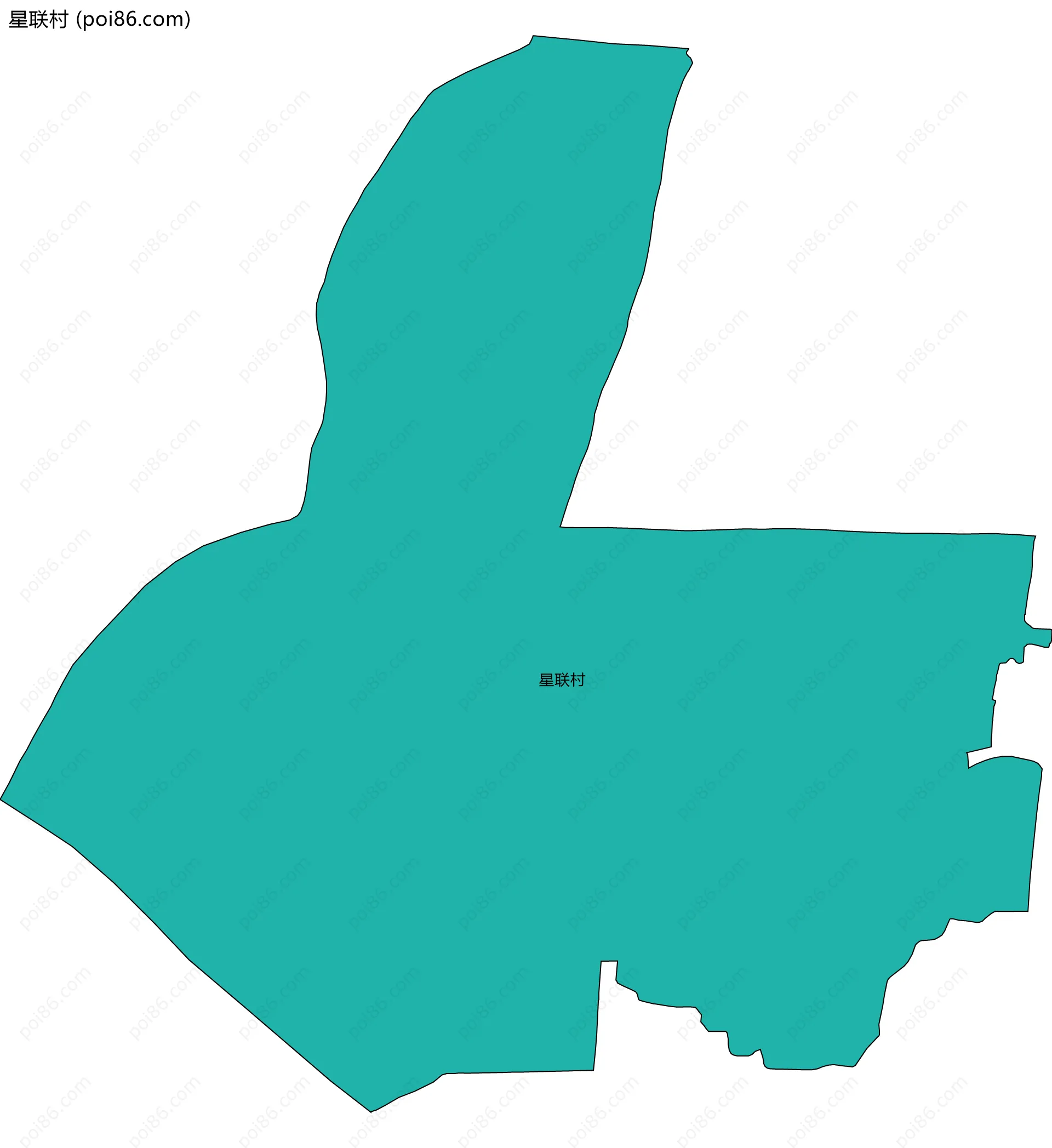 星联村边界地图