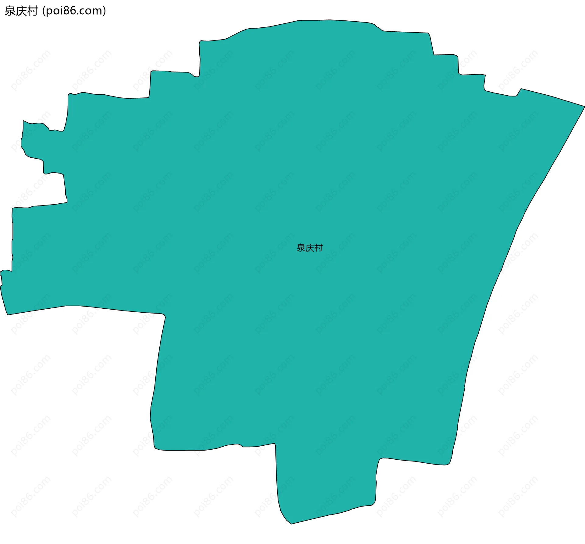 泉庆村边界地图