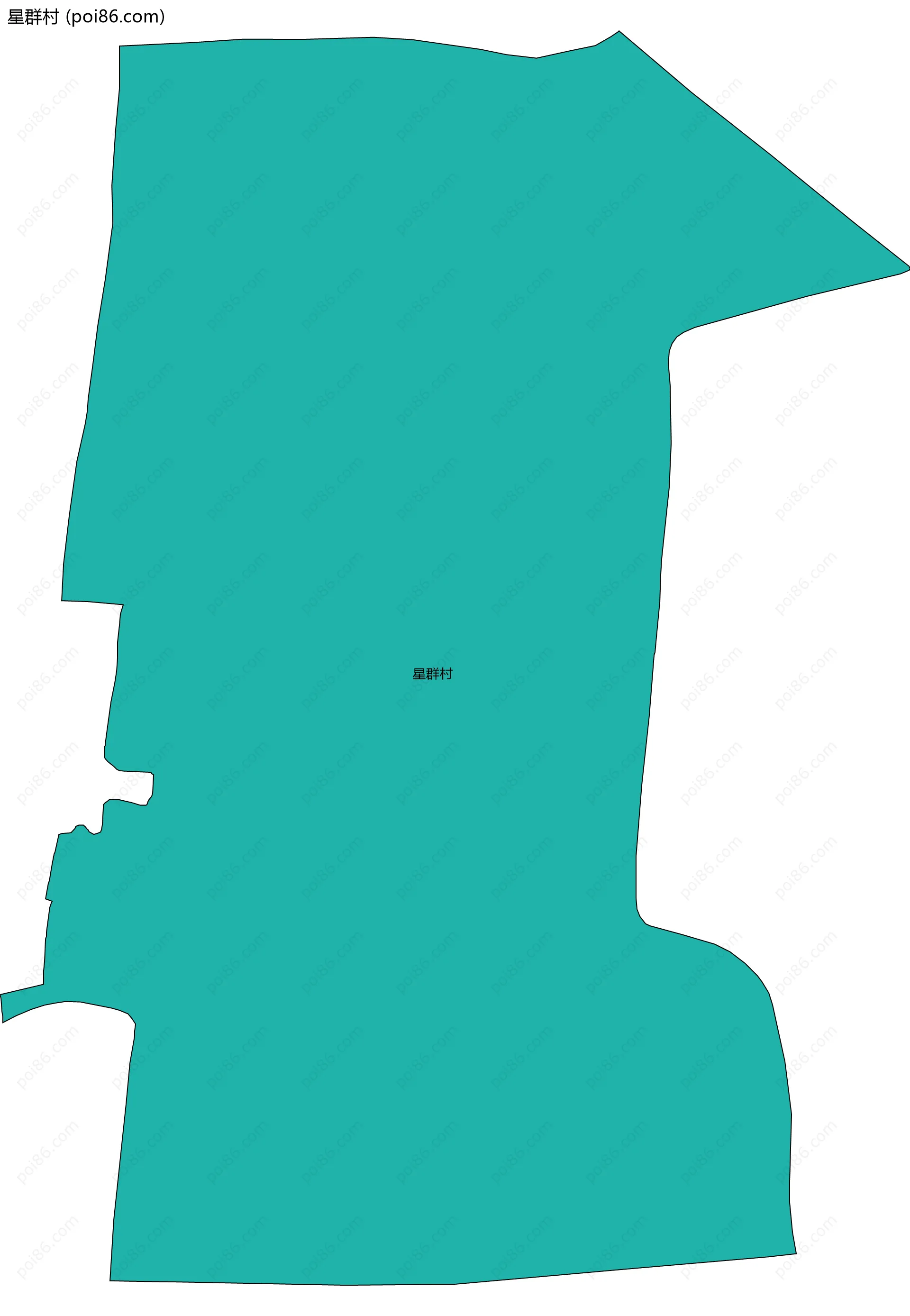 星群村边界地图