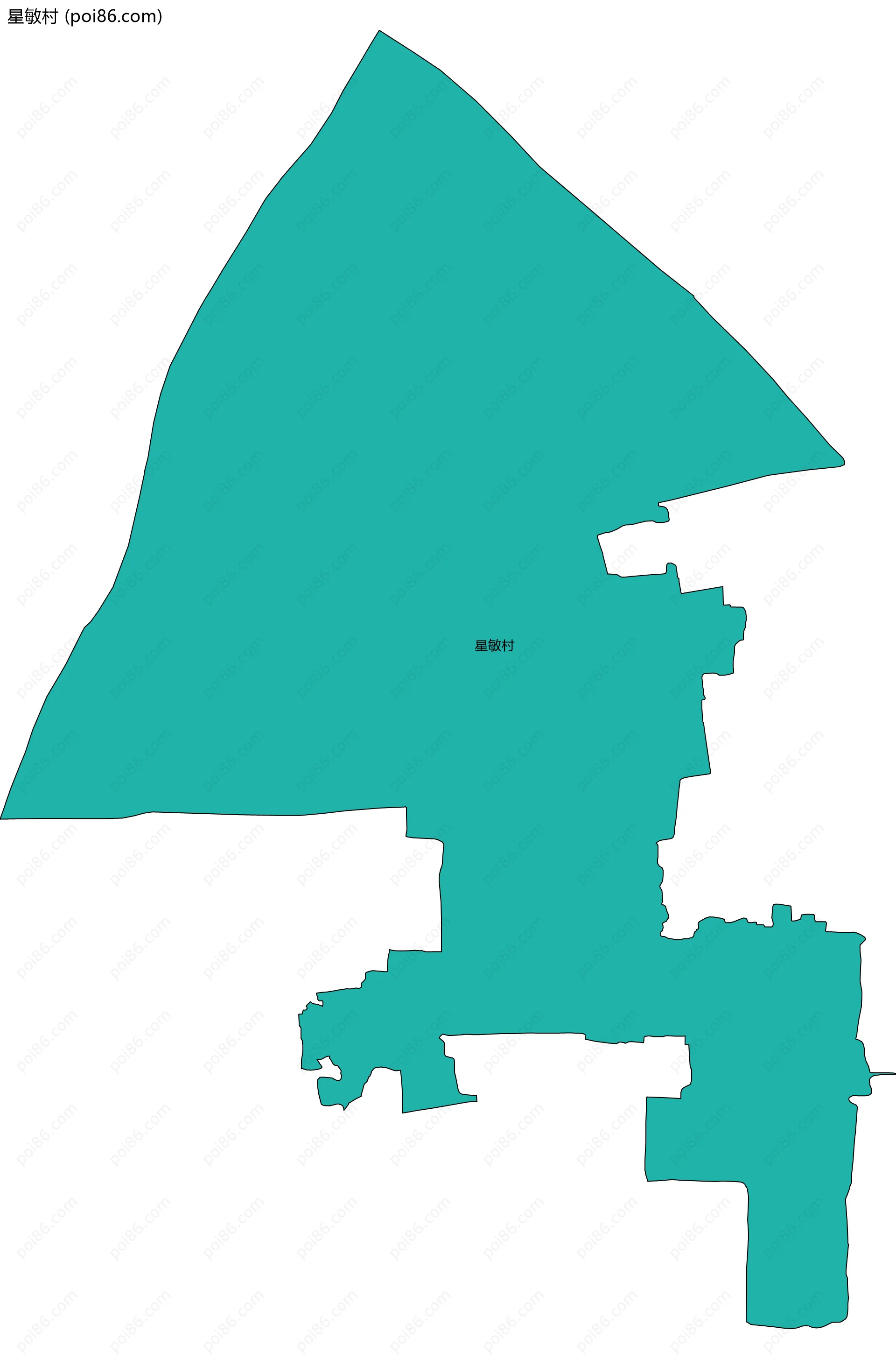 星敏村边界地图