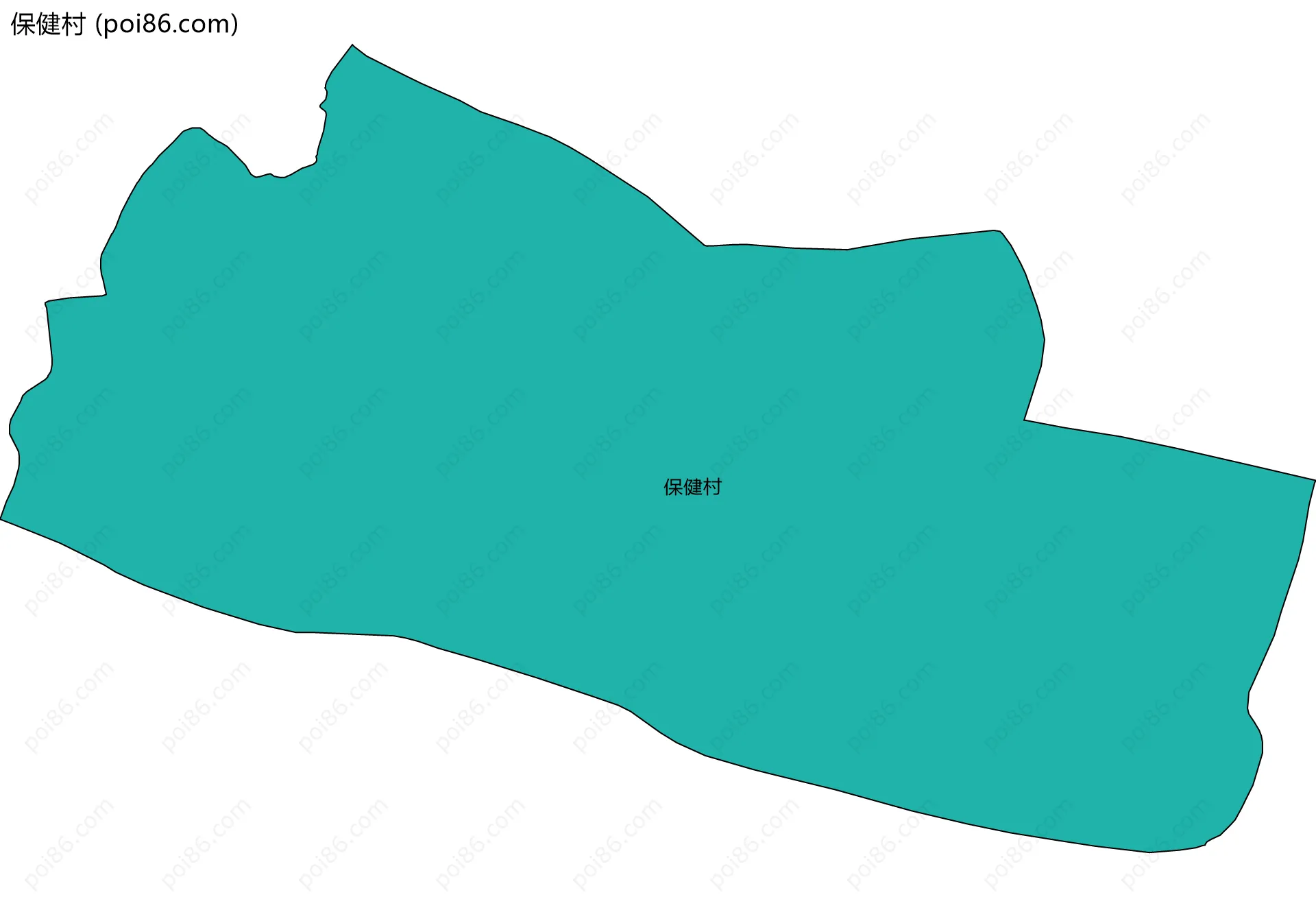 保健村边界地图