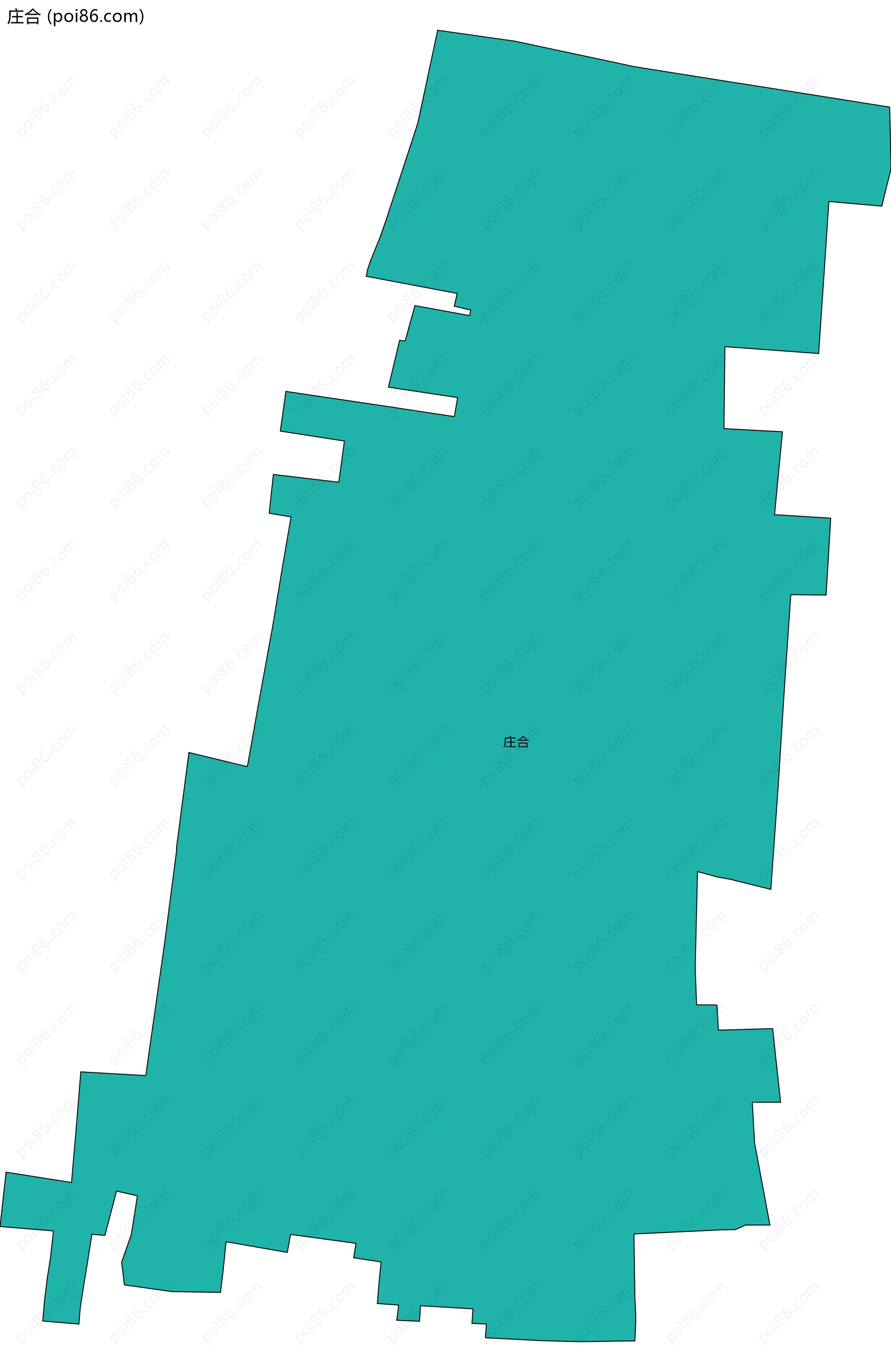 庄合边界地图