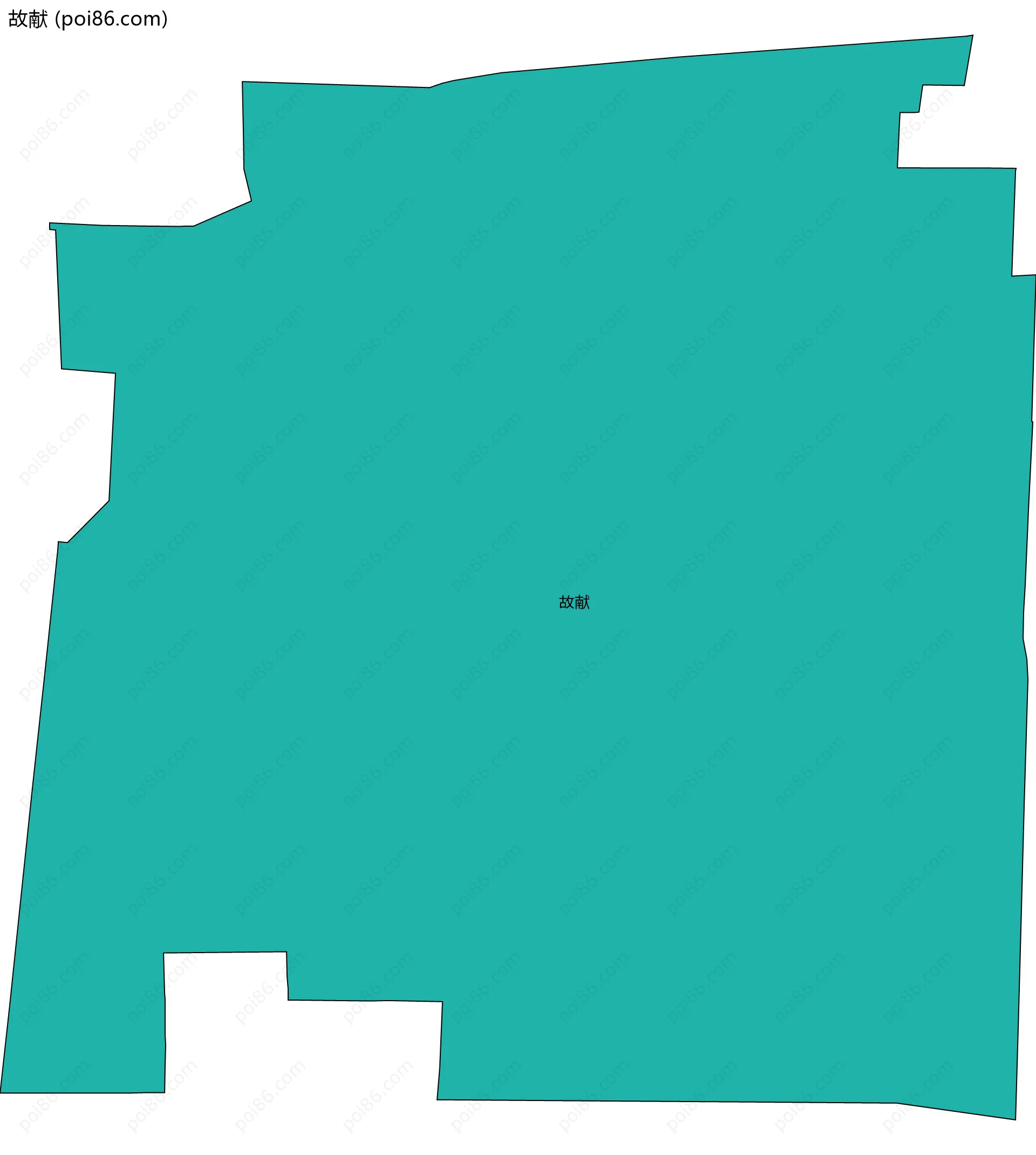 故献边界地图