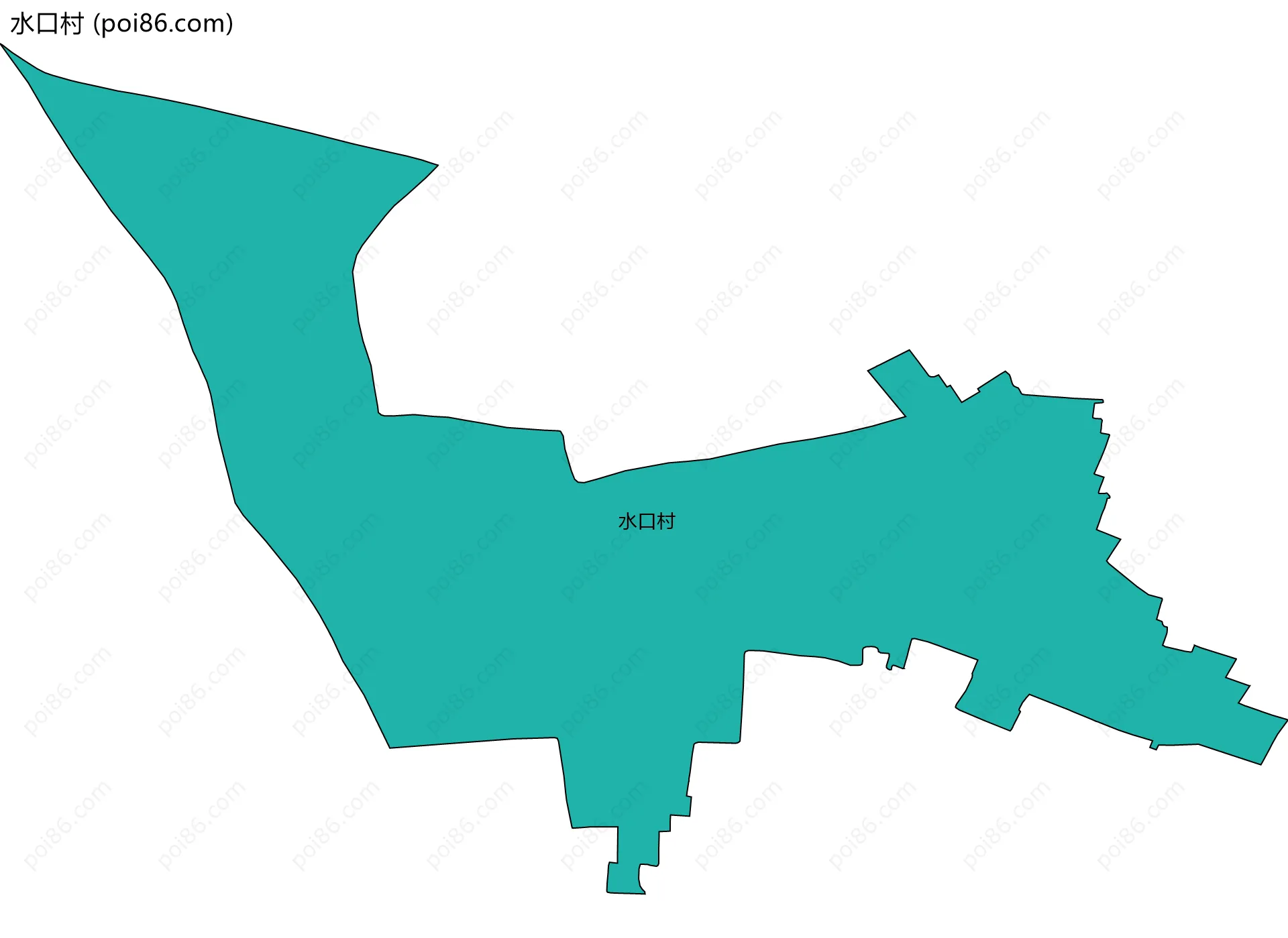 水口村边界地图