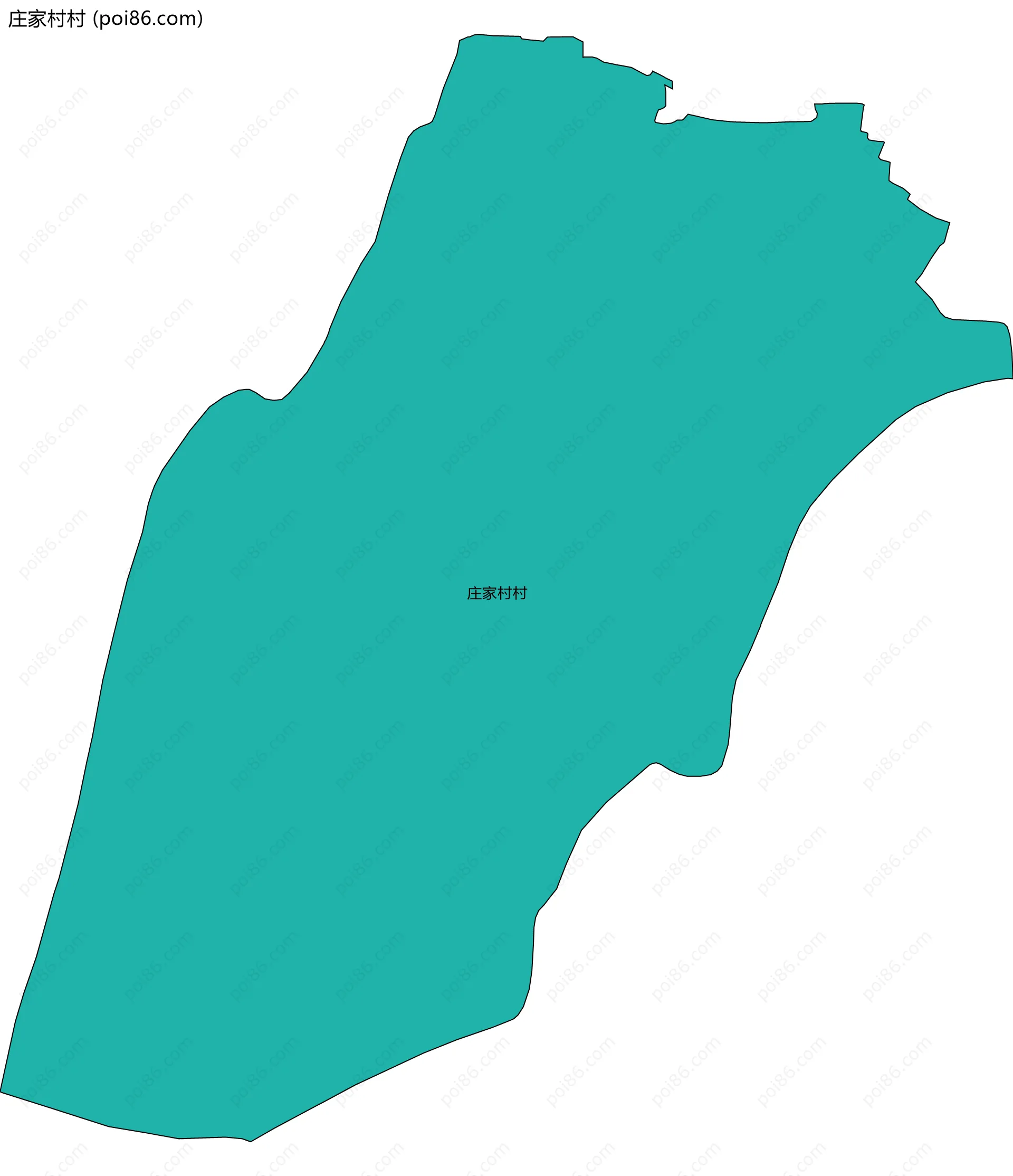 庄家村村边界地图