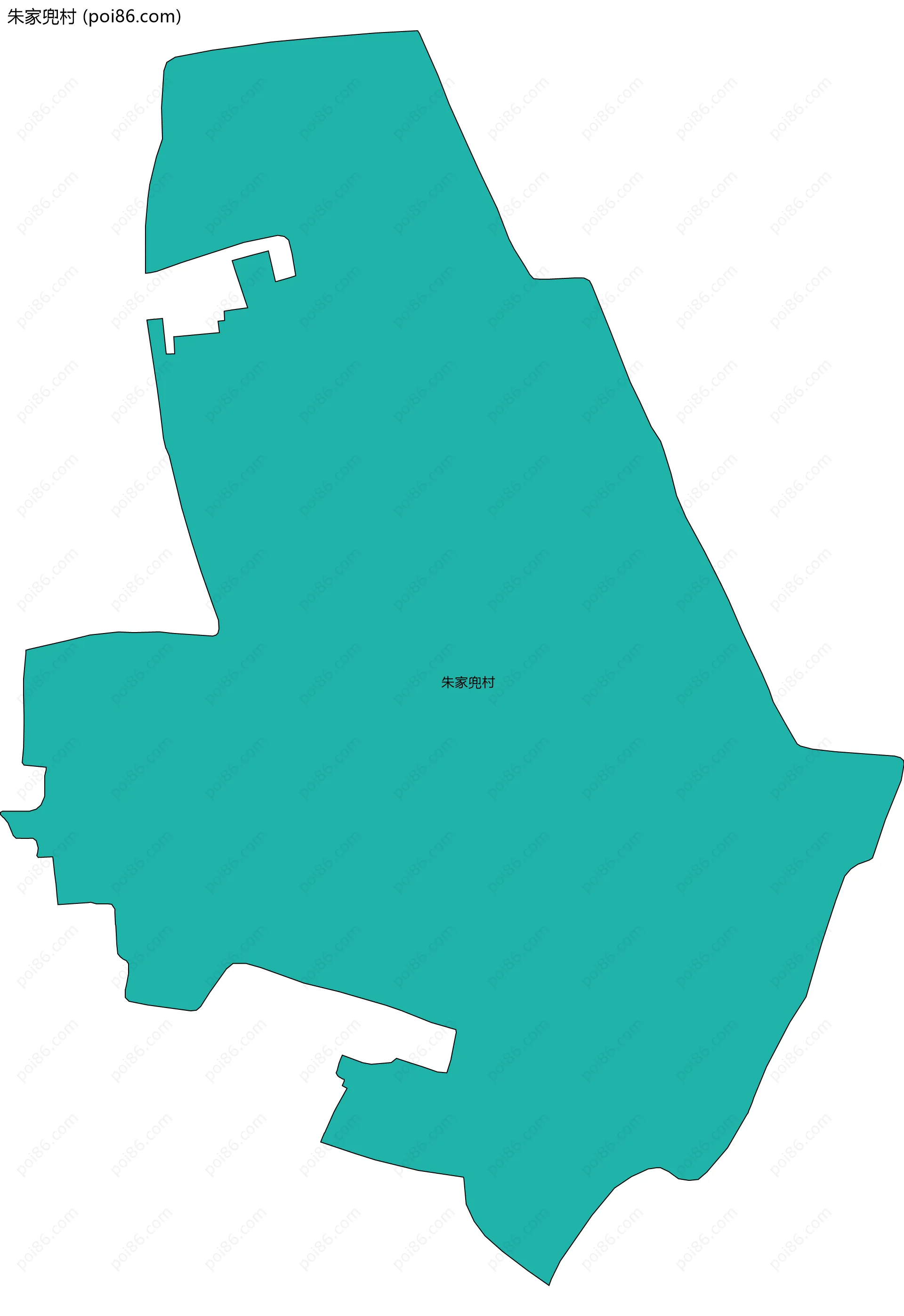 朱家兜村边界地图