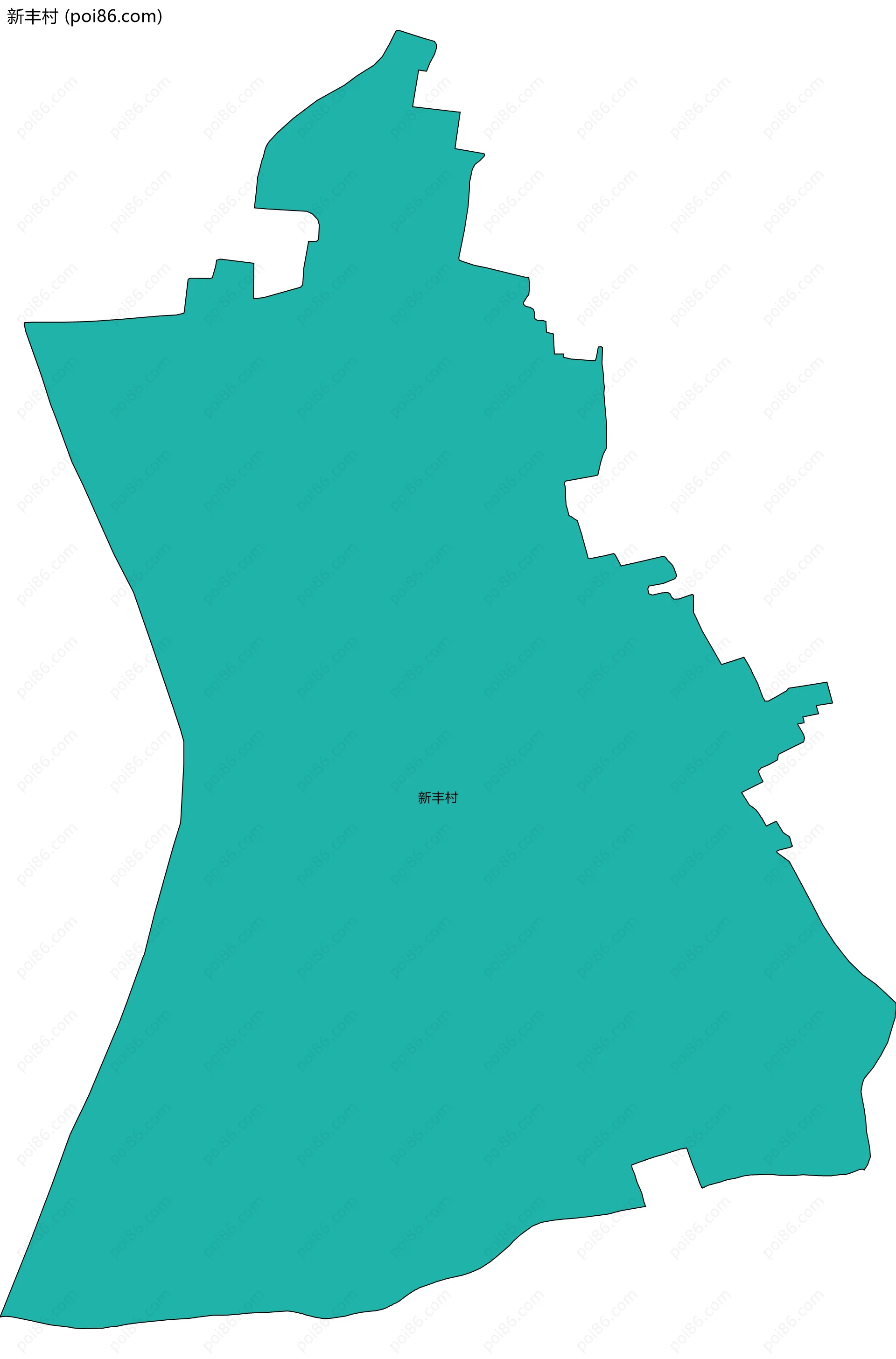 新丰村边界地图