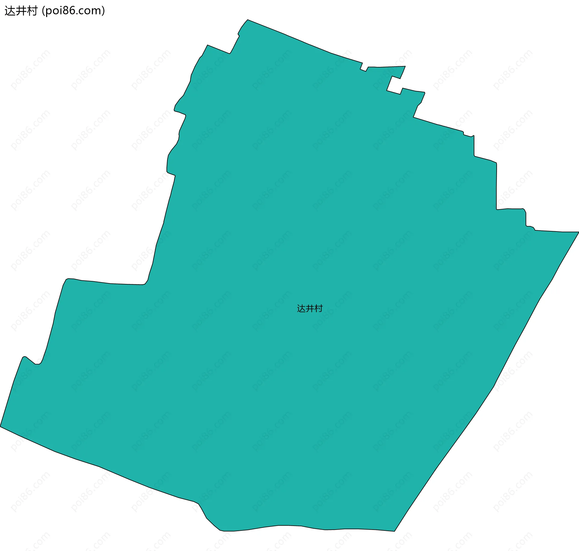 达井村边界地图