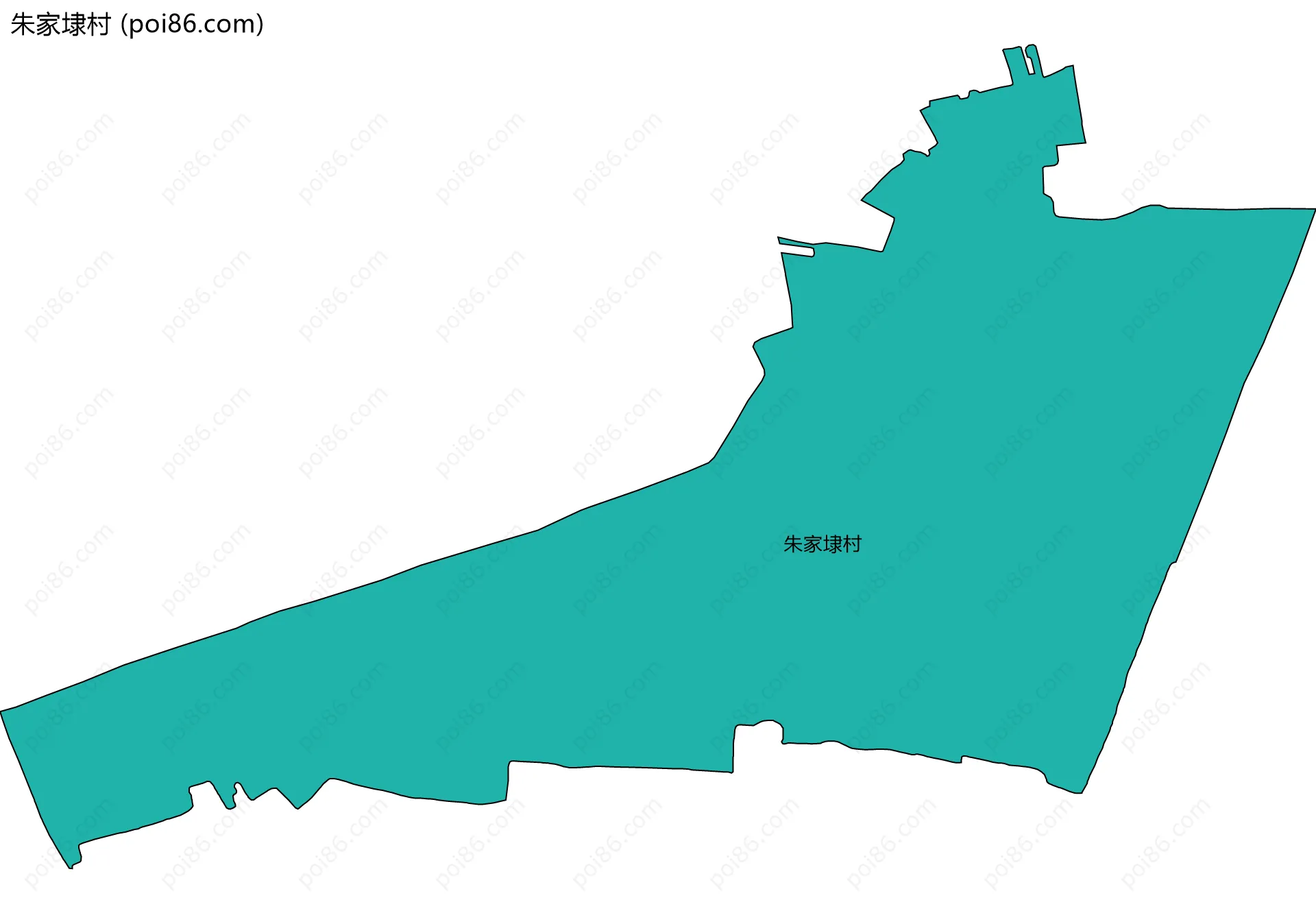 朱家埭村边界地图
