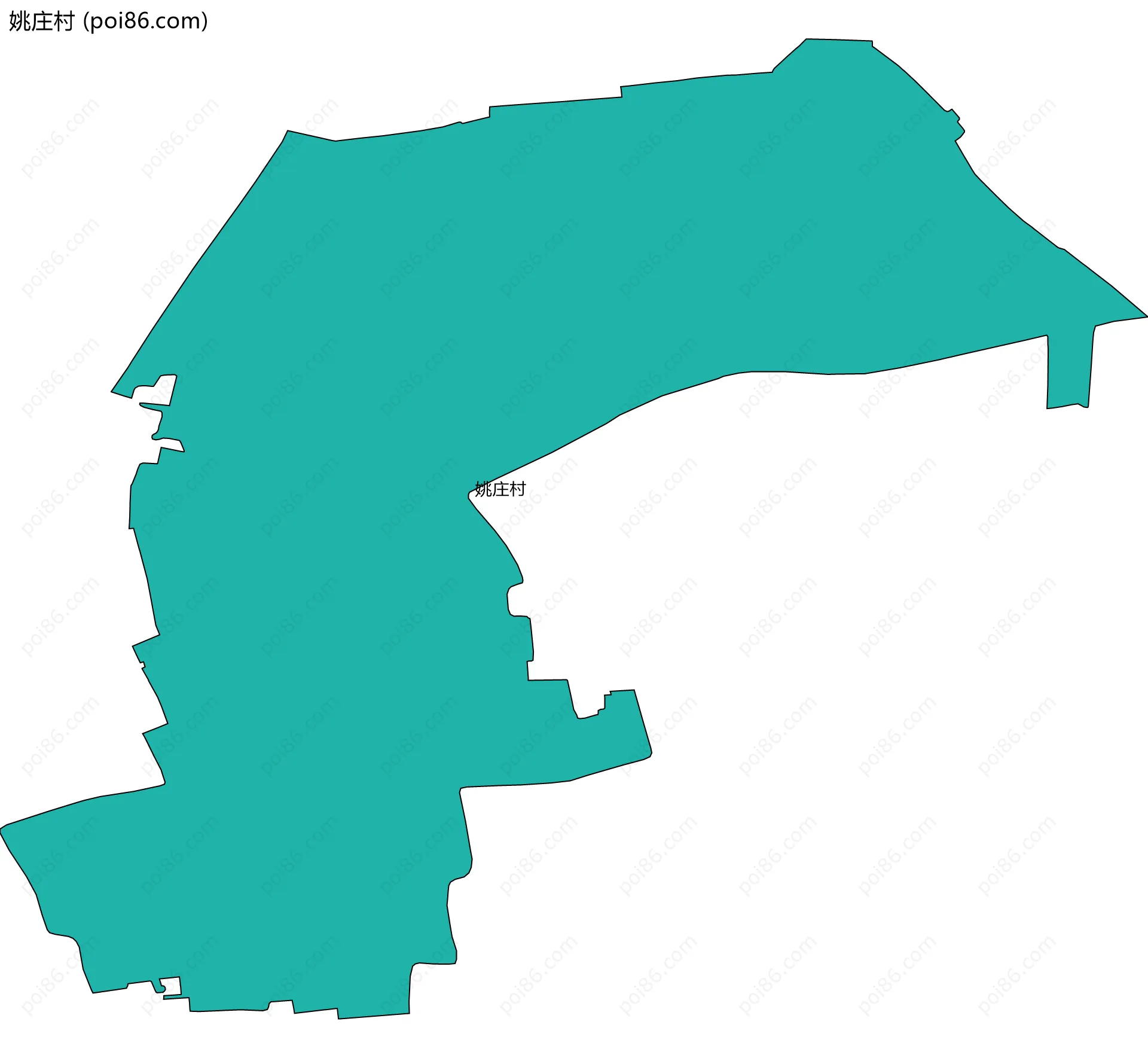 姚庄村边界地图