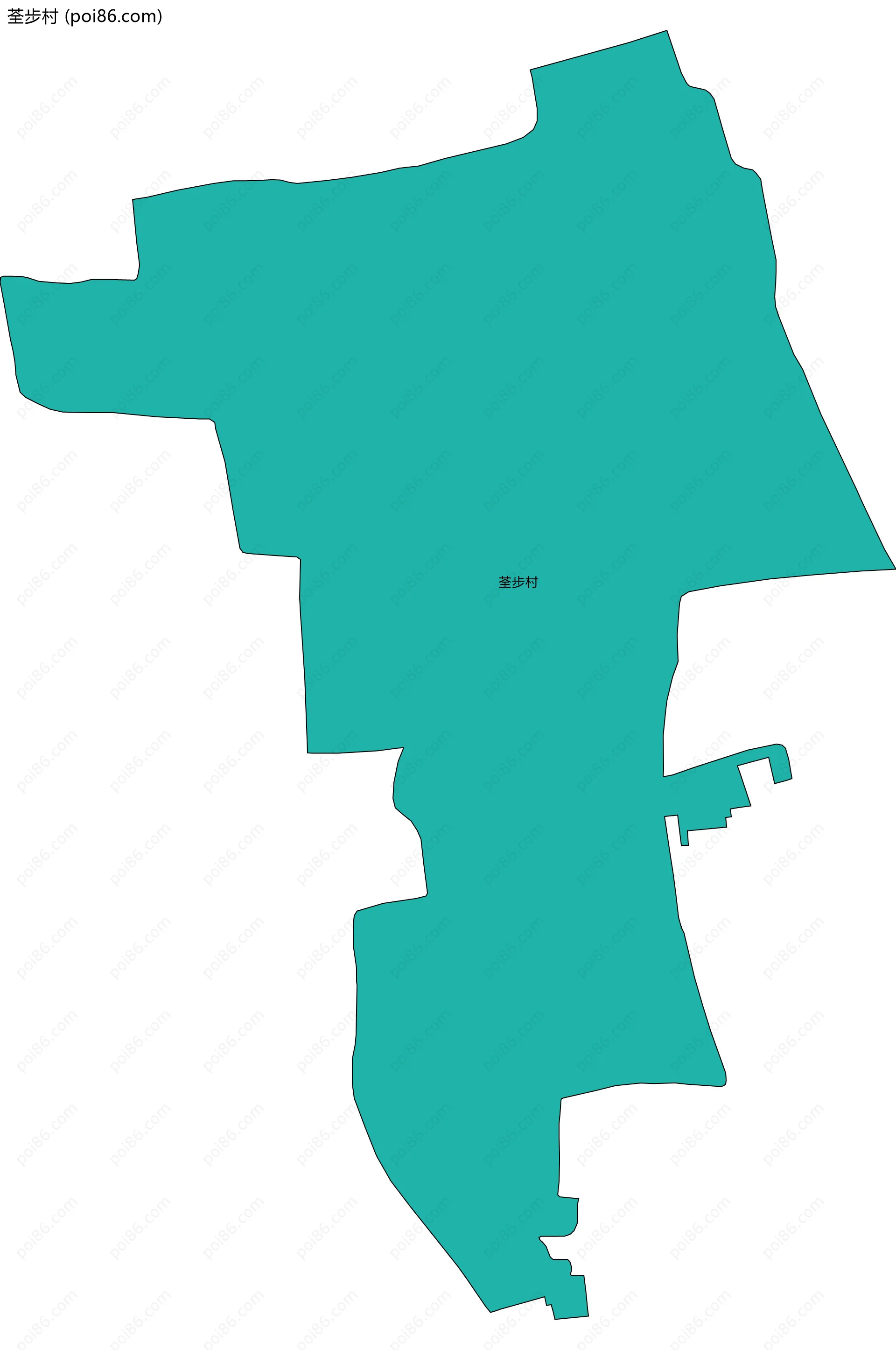 荃步村边界地图